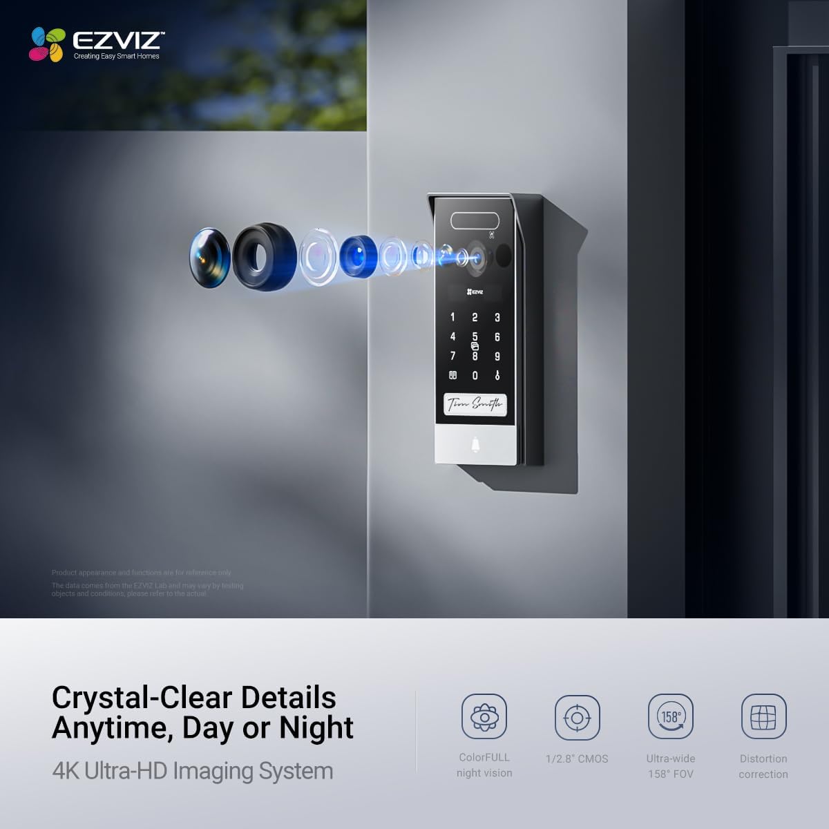 Detalle de EZVIZ 4K Connected Video Intercom Doorphone with 8 Inch Touch Monitor (HP7 Pro)