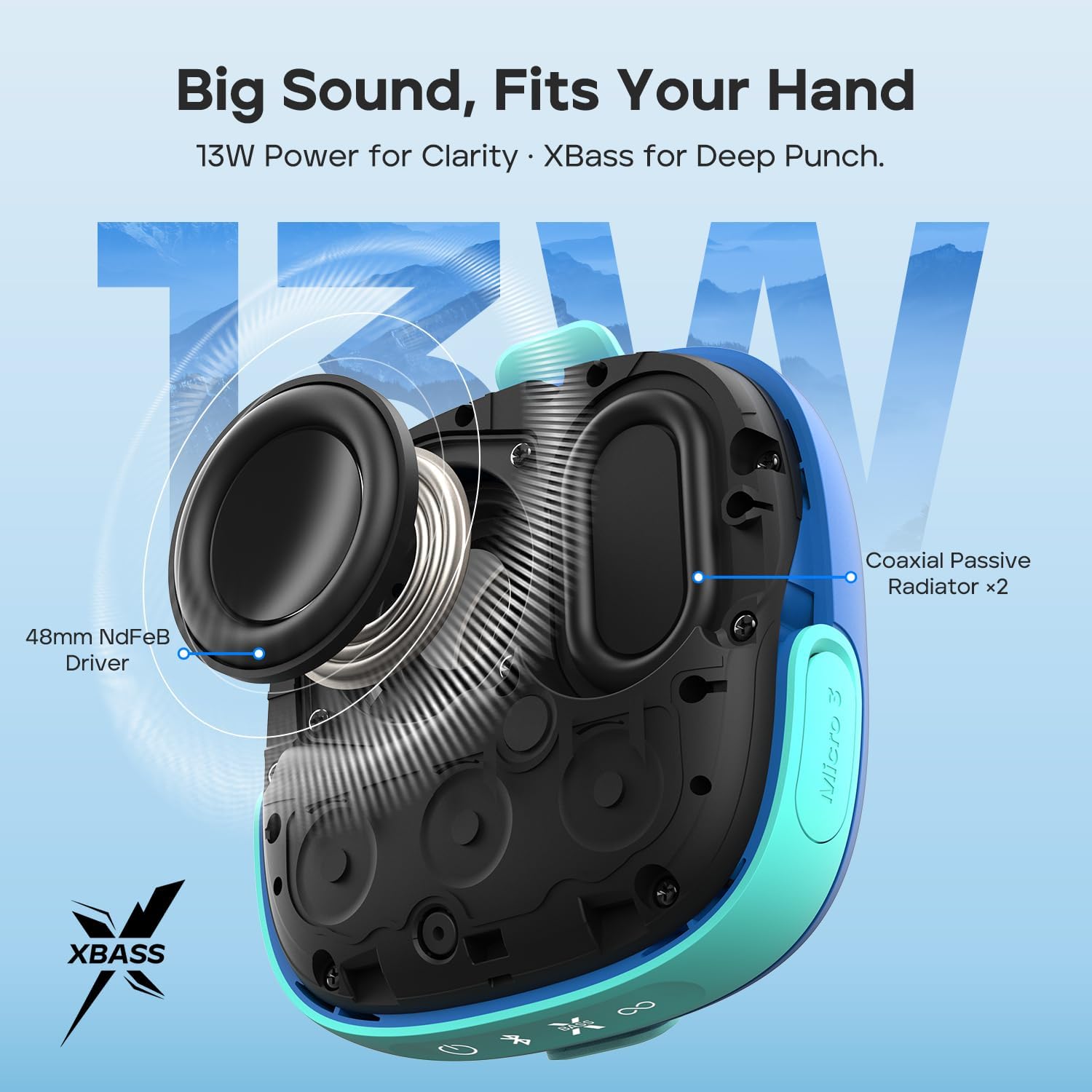 Detalle de Tribit StormBox Micro 3 Portable Wireless Speaker review