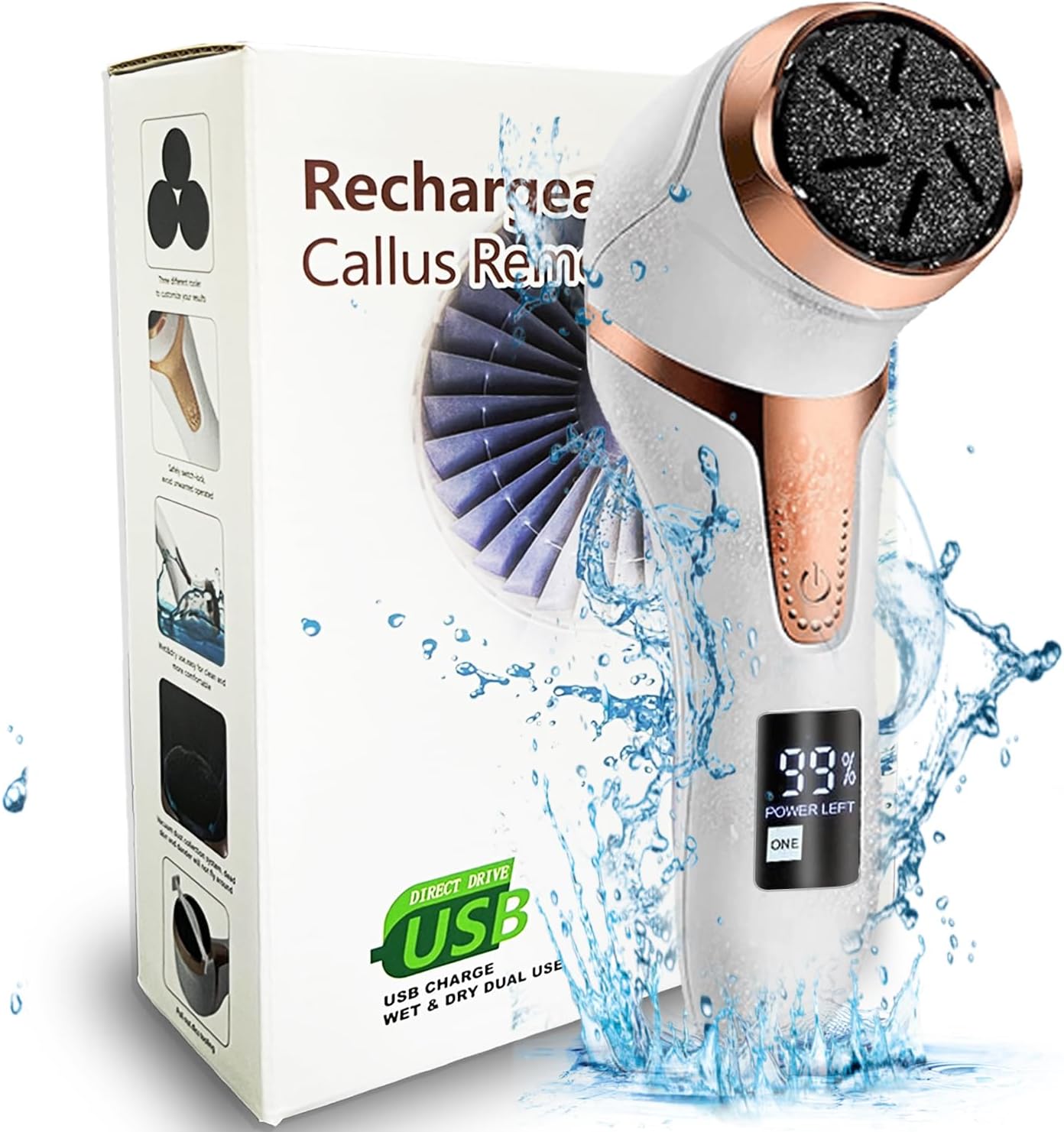 Detalle de Portable electric callus remover with 3 heads