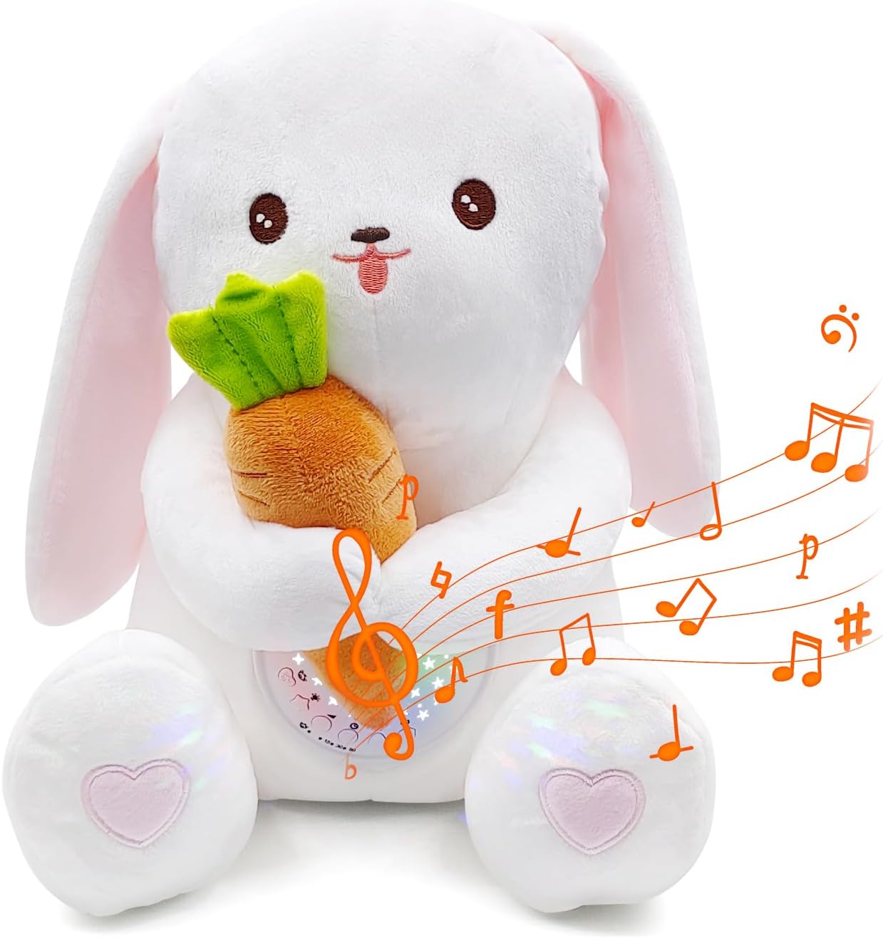 Detalle de APUNOL Peluche per la nanna con carillon, sensore di pianto e proiettore di stelle ricaricabile USB
