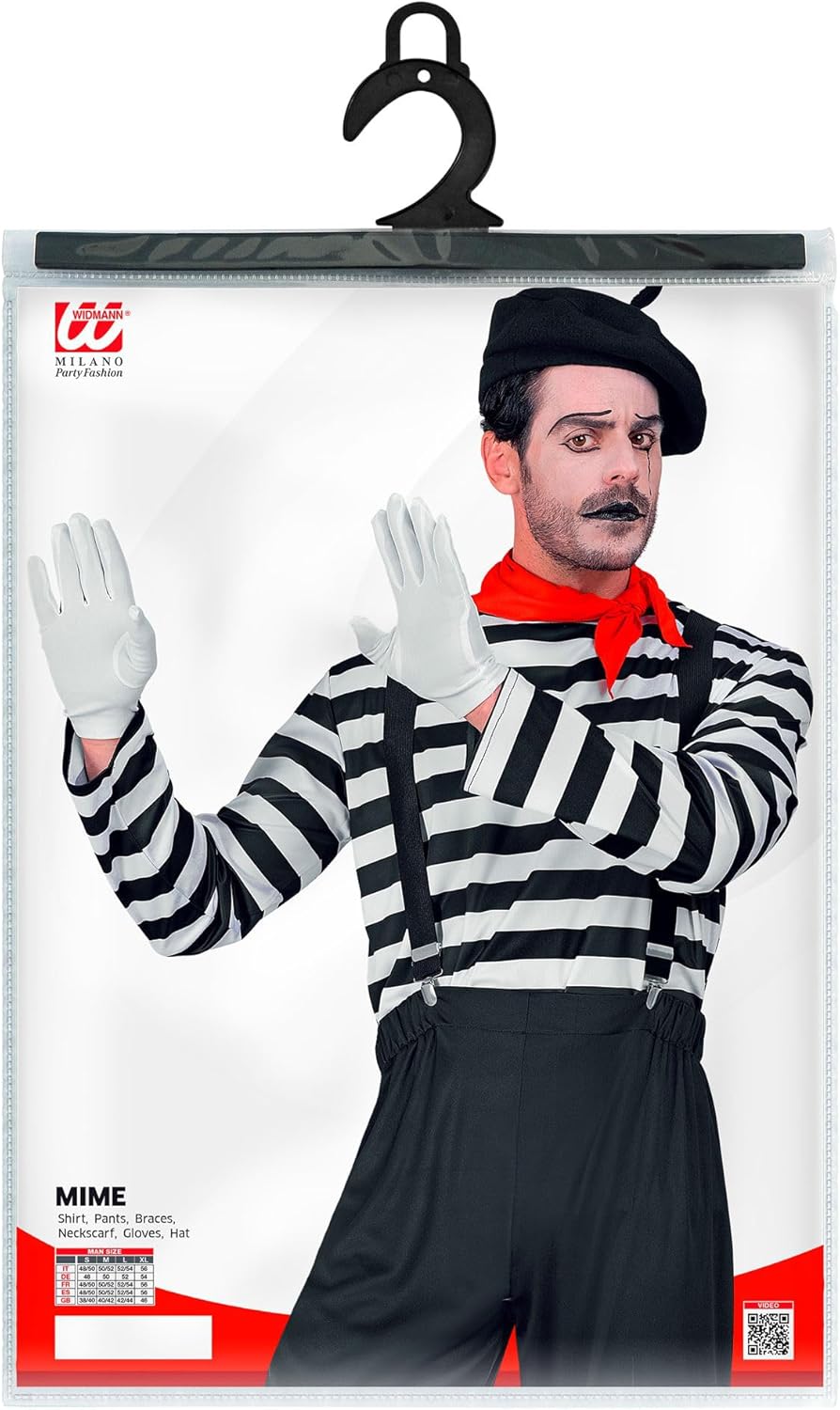 Thumbnail 4 de W WIDMANN MILANO Party Fashion Pantomime-Kostüm für Herren – Komplett-Outfit für Karneval & Mottoparty