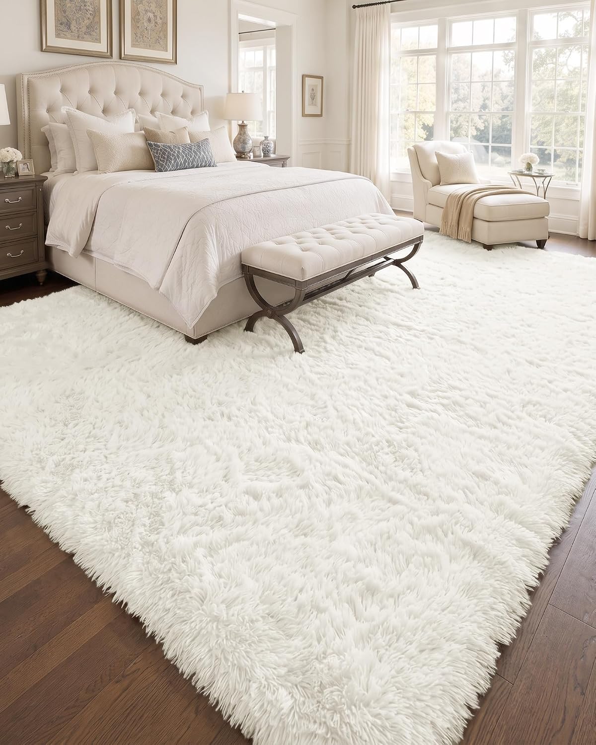 Detalle de OLANLY 9x12 Machine Washable Rug 🏠
