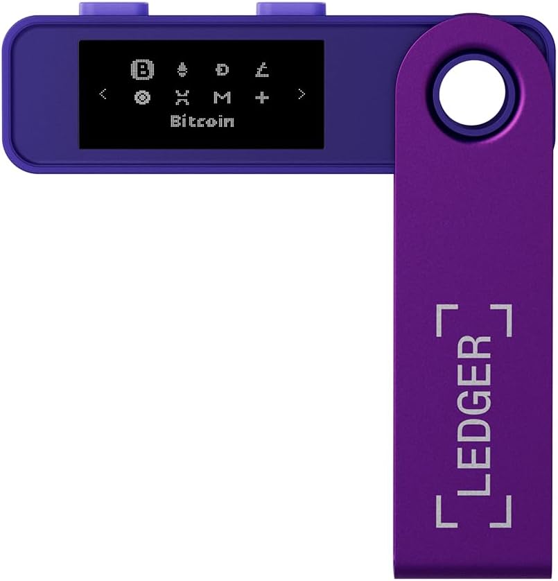 Detalle 2 de Ledger Nano S Plus Amatista - Billetera hardware para cripto y NFT 🛡