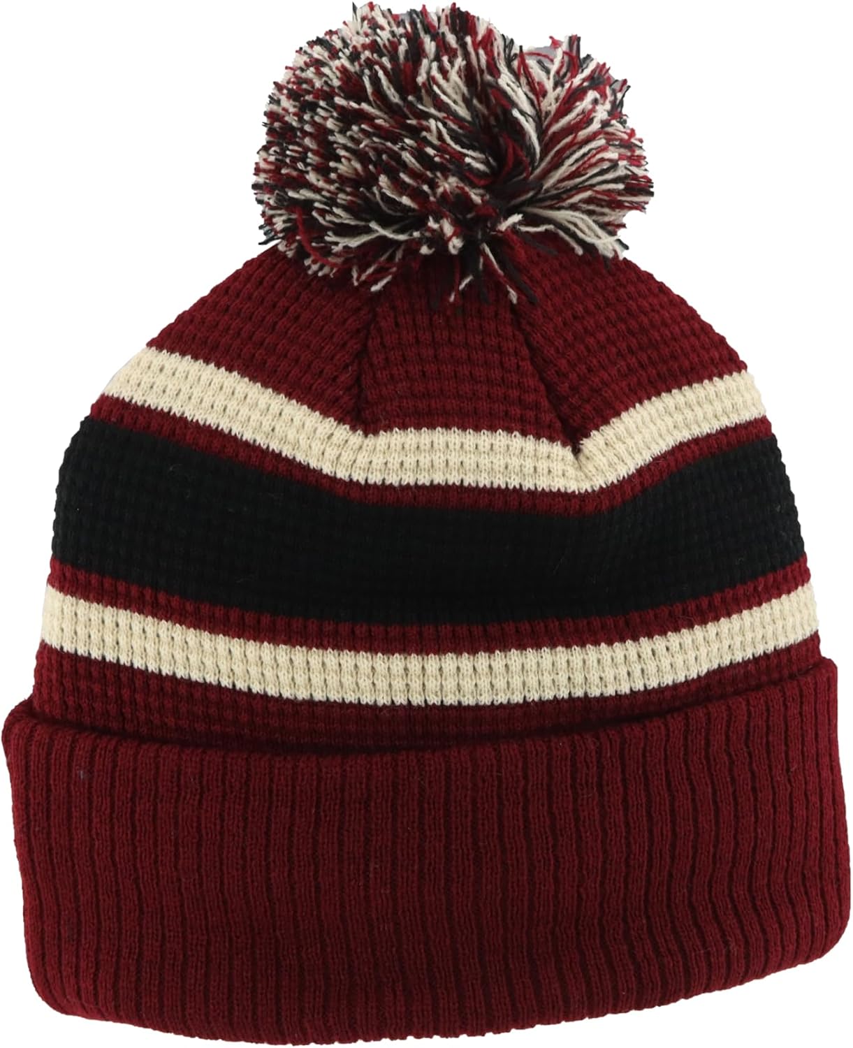 Detalle 2 de Michigan Wolverines NCAA Officially Licensed Waffle Knit Beanie by Zephyr