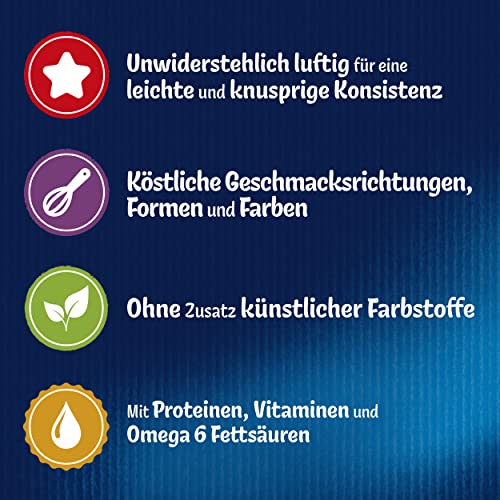 Detalle de Felix Crispies Katzensnack mit Lachs – 8 x 45 g, knusprig & kalorienarm