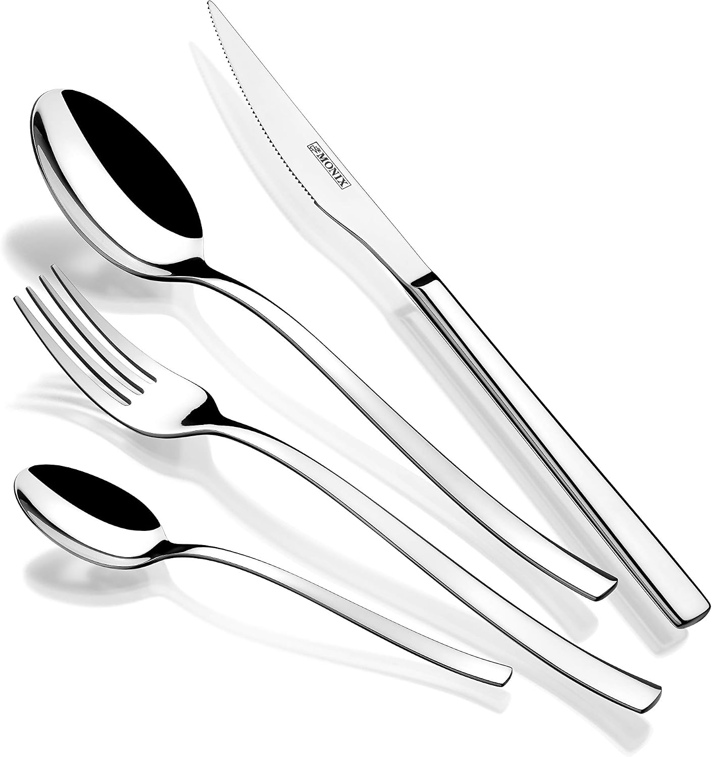 MONIX Génova set cubiertos 24 piezas, acero 18/10 🍽