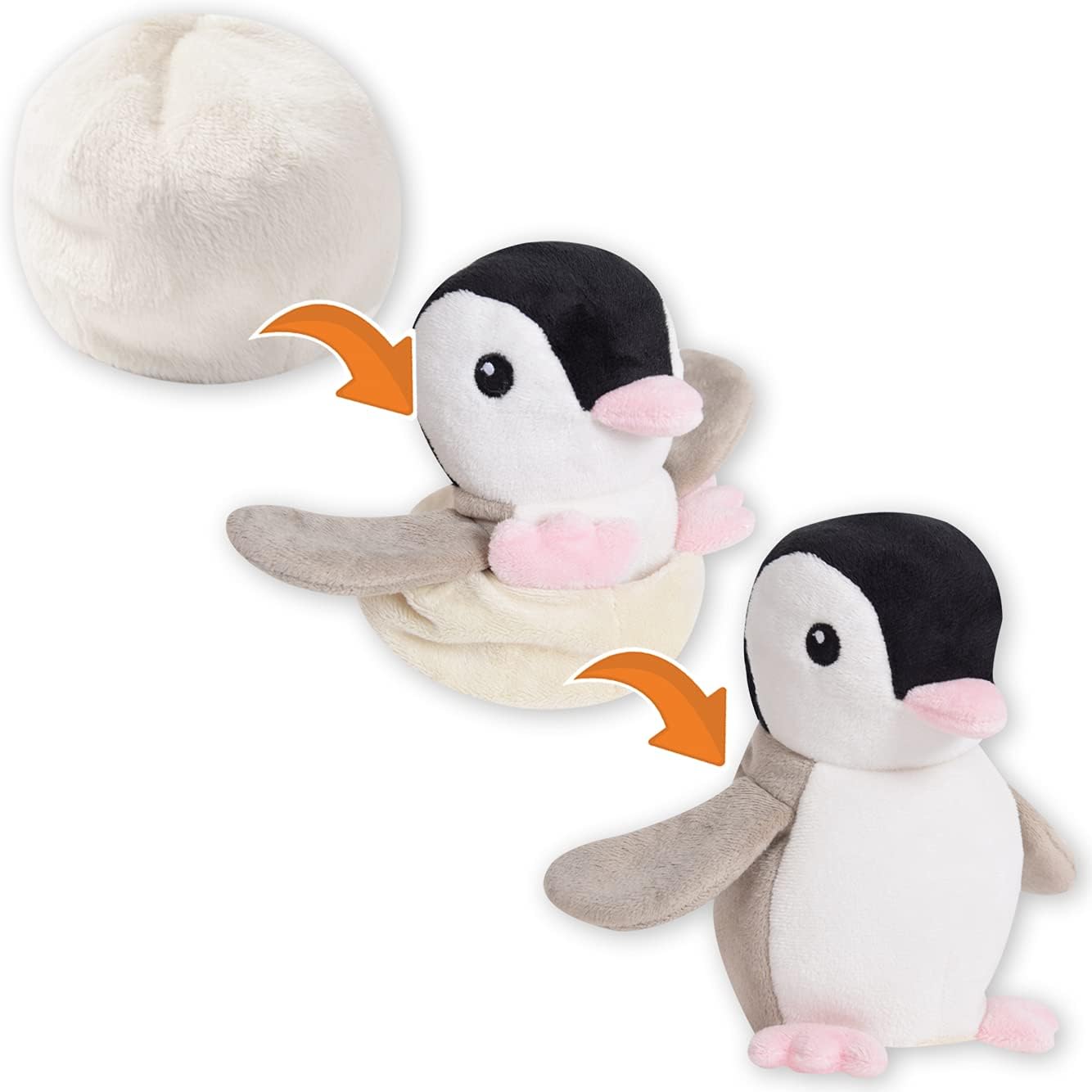 Thumbnail 6 de Creanino 2 in 1 Plüschtier zum Wenden – Küken Kuscheltier, Handpuppe und Verwandlungsfreude