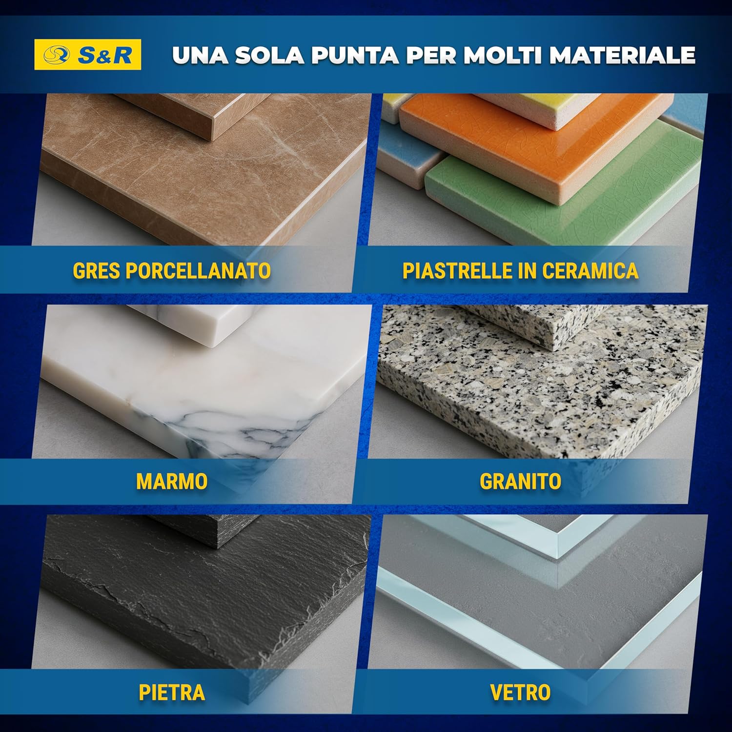 Thumbnail 5 de S&R Sega a tazza diamantata 45 mm per piastrelle đź›