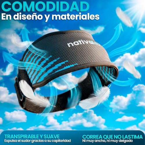 Detalle de NativoDex Rodillera para Menisco y Ligamento – Banda Rotuliana Ajustable (Pack 2)