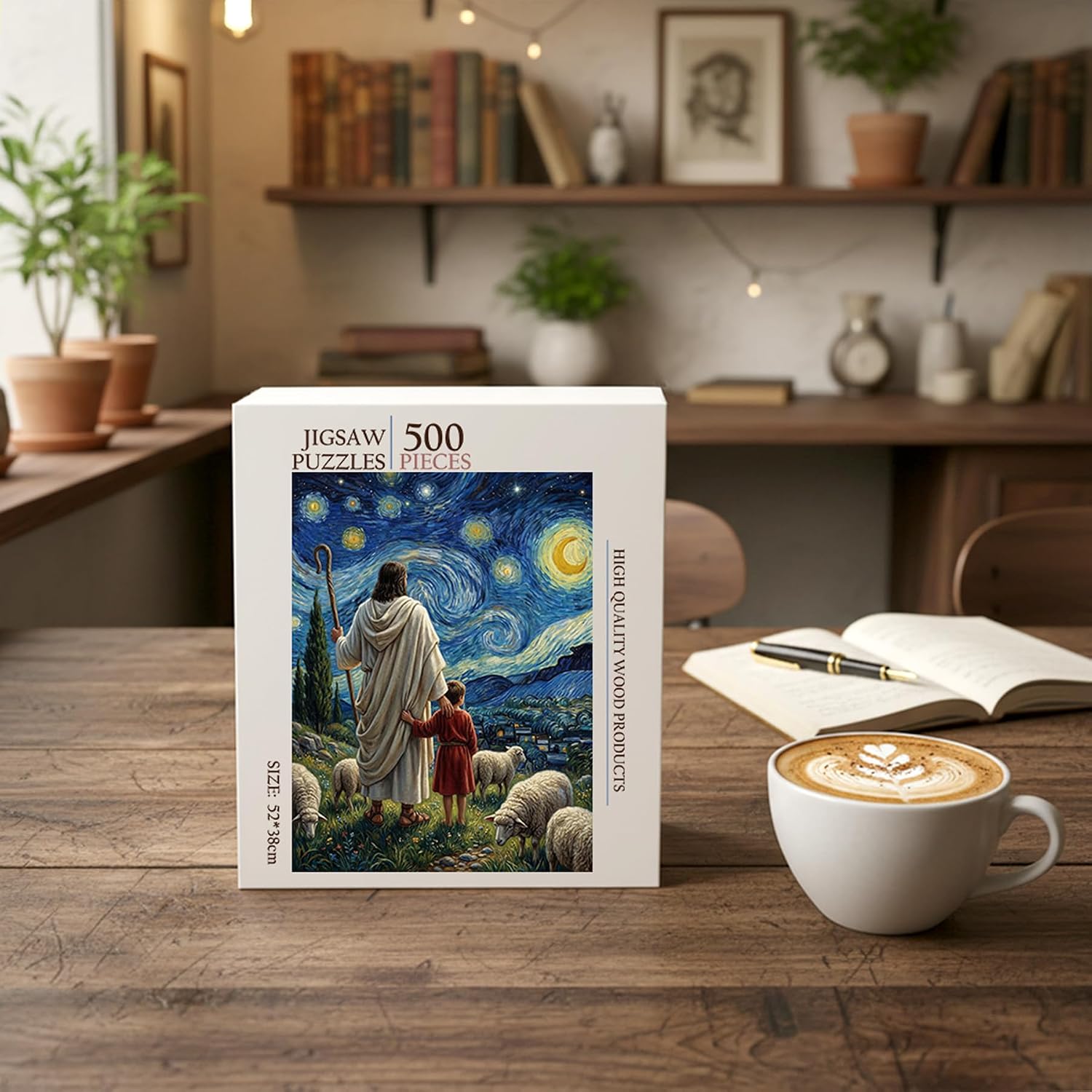 Thumbnail 2 de Christian wooden jigsaw puzzle, 500 pieces