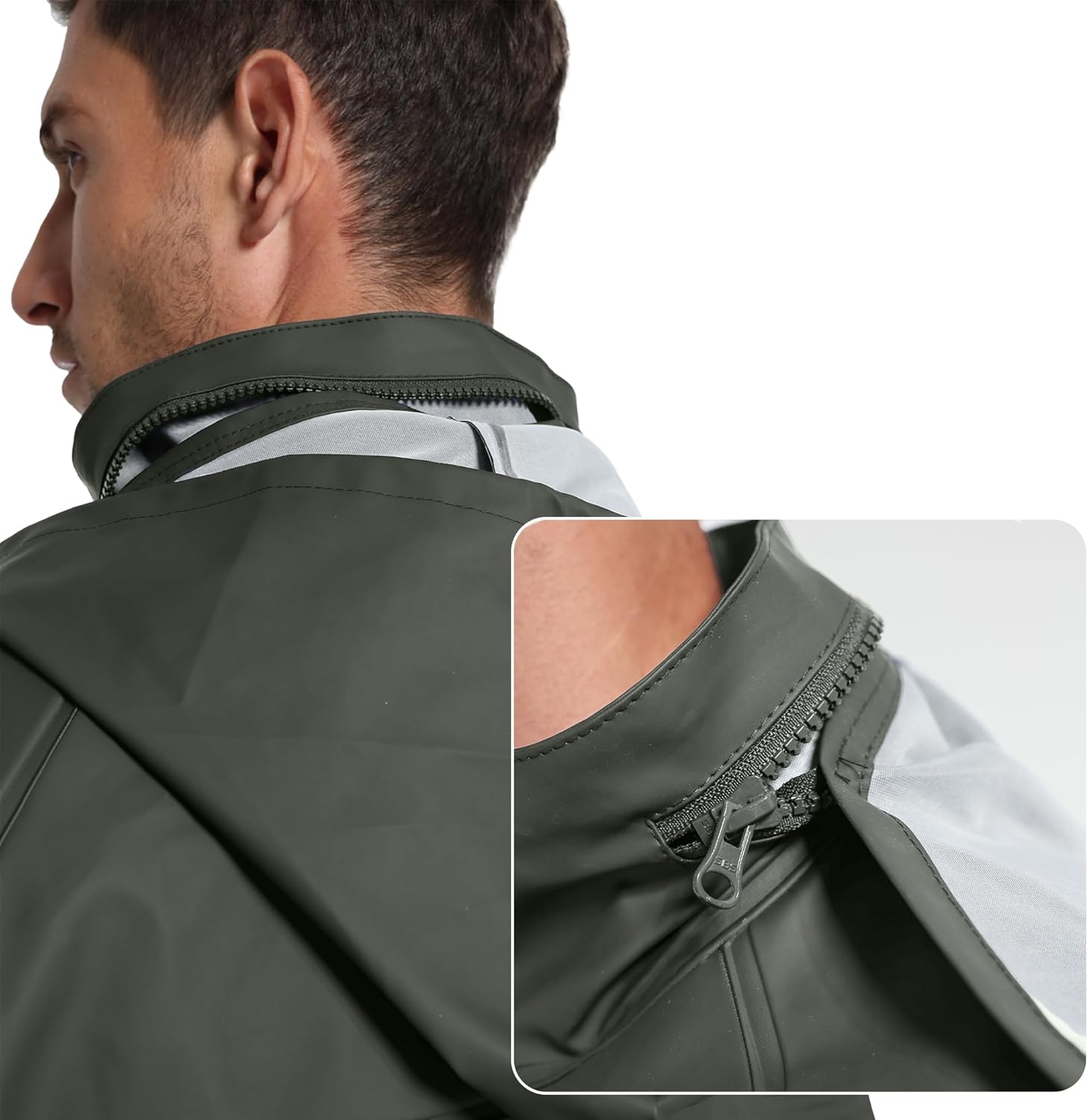 Thumbnail 3 de Men's PRO Workwear 3-Piece Waterproof PU Rain Suit NW03
