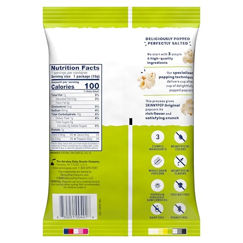Detalle de SkinnyPop Popcorn Bags, Original — 30 Count