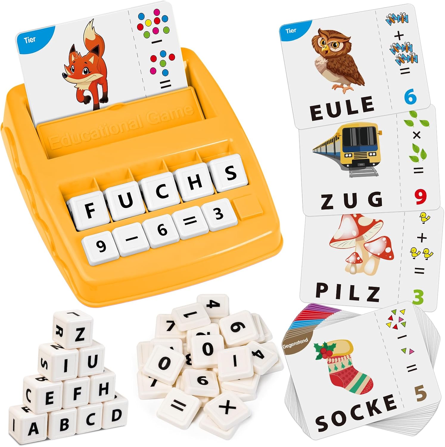 Thumbnail 6 de Joozmui Geschenk Mädchen 3–8 Jahre: 2‑in‑1 Lernset für Buchstaben und Zahlen