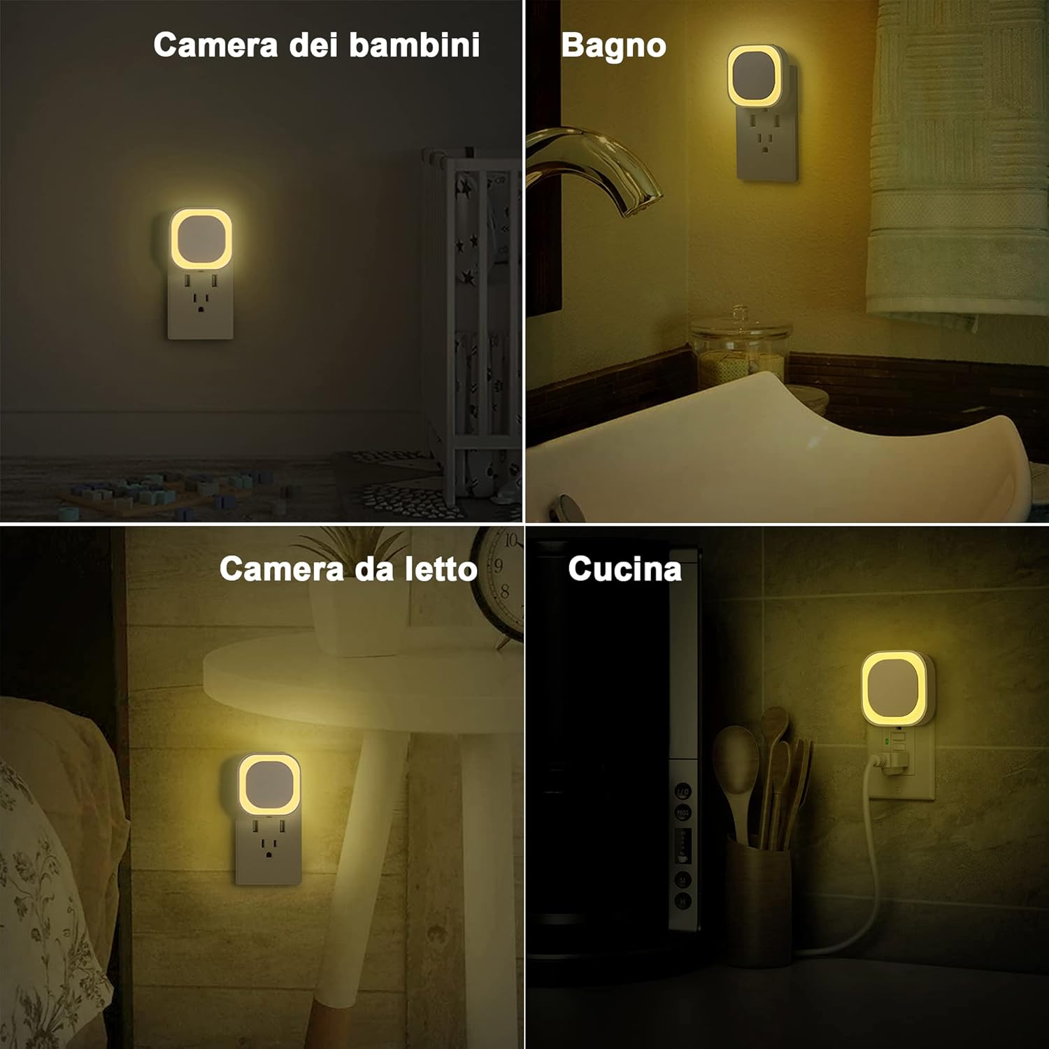 Thumbnail 2 de YUNLEX Presa di luce notturna sensore crepuscolare 3 livelli 🌙