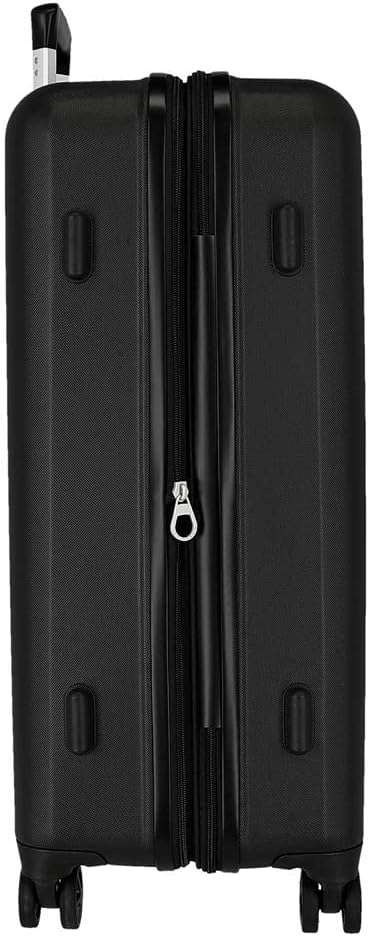 Detalle de Reebok Roxbury Set Valigia Nero 55/70 cm ABS Rigido con Chiusura TSA Integrata – 119,4 L