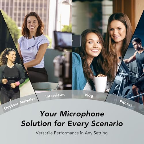 Thumbnail 7 de YRF Mikrofon für iPhone & Android – kabelloses Lavalier mit USB-C & Lightning