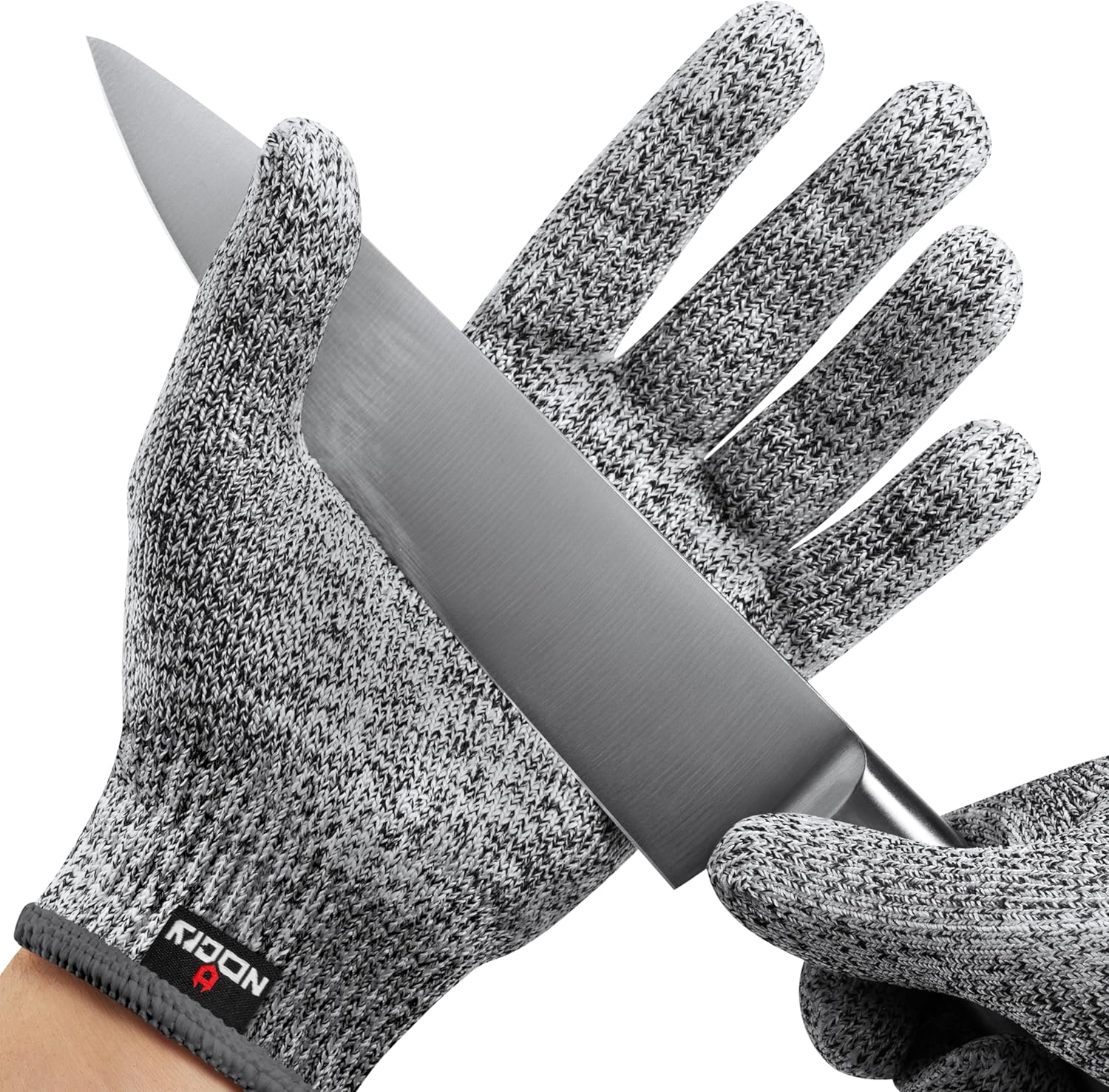 Detalle de NoCry Schnittfeste Handschuhe für die Küche – Level 5, maschinenwaschbar, für Links- und Rechtshänder (Größe L, 1 Paar)