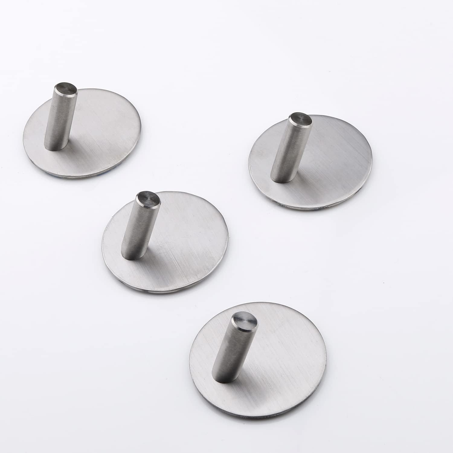 Thumbnail 4 de LYLIN Ganci Adesivi in Acciaio Inox SUS304 – Set da 4 Ganci Portasciugamani con Adesivo per Parete (Argento Obliquo)