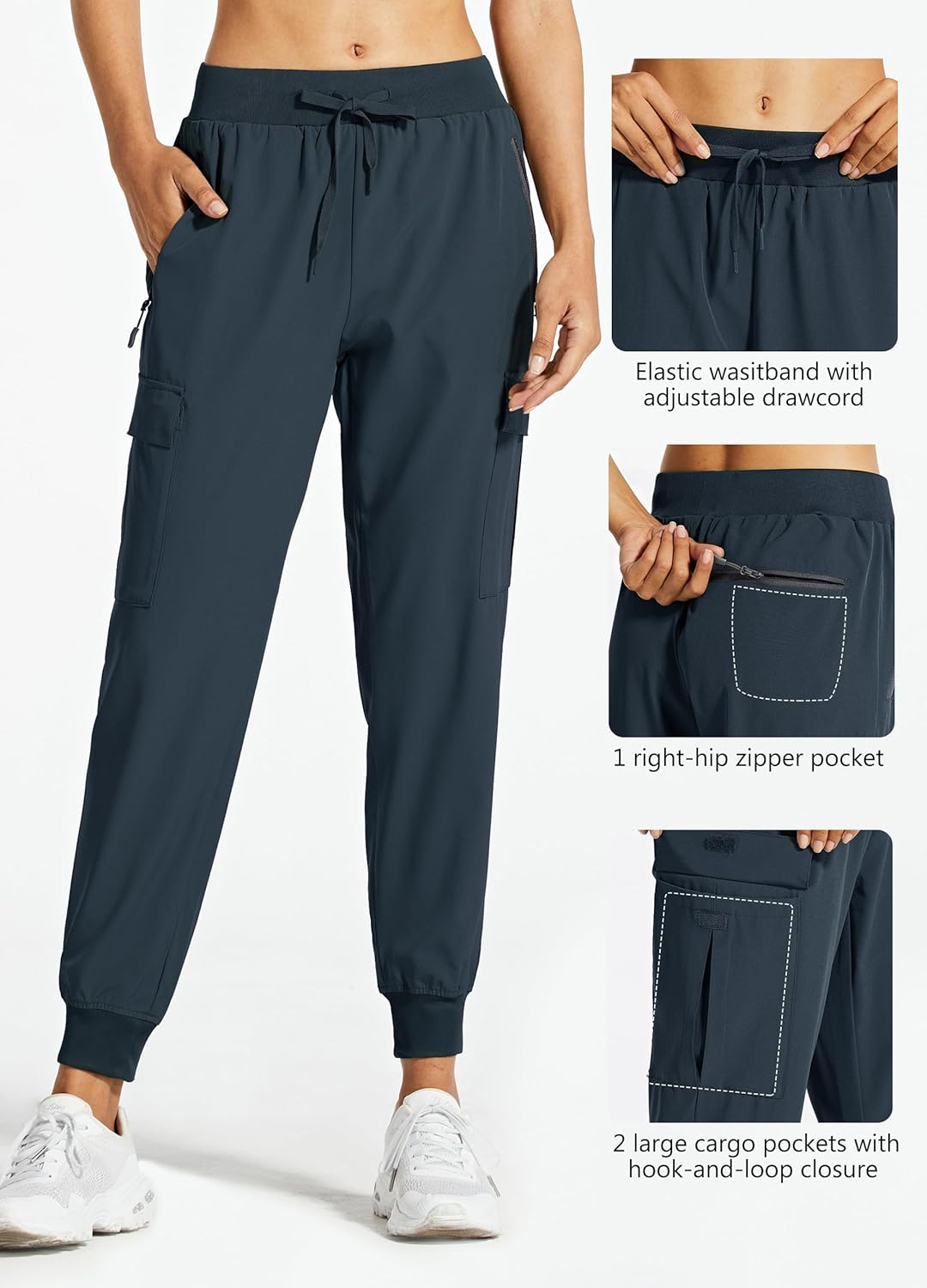 Thumbnail 3 de Libin Pantalon de Randonnée Femme Été: Cargo léger, séchage rapide et imperméable