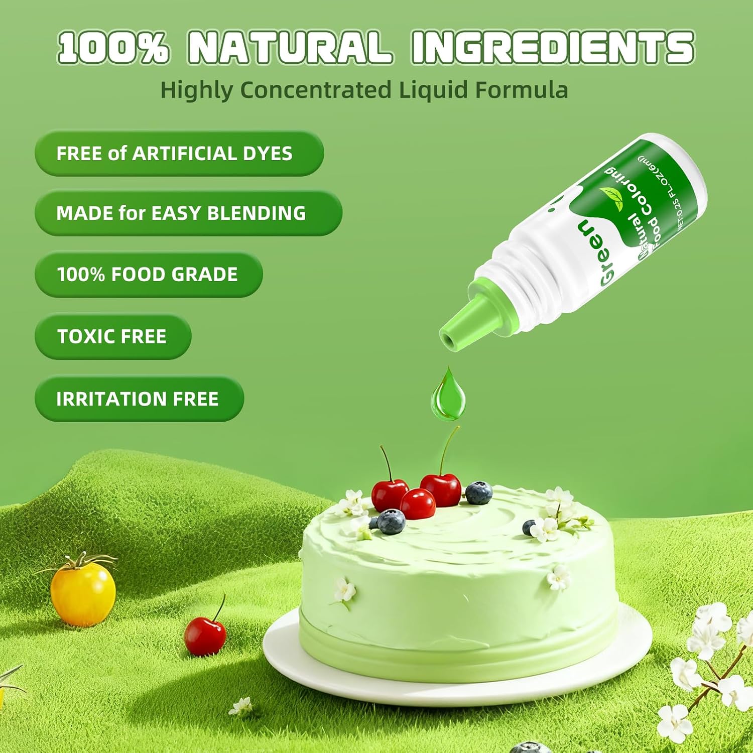 Thumbnail 3 de Nomeca Natural Food Colouring, 6 Plant-Based Liquid Shades for Baking