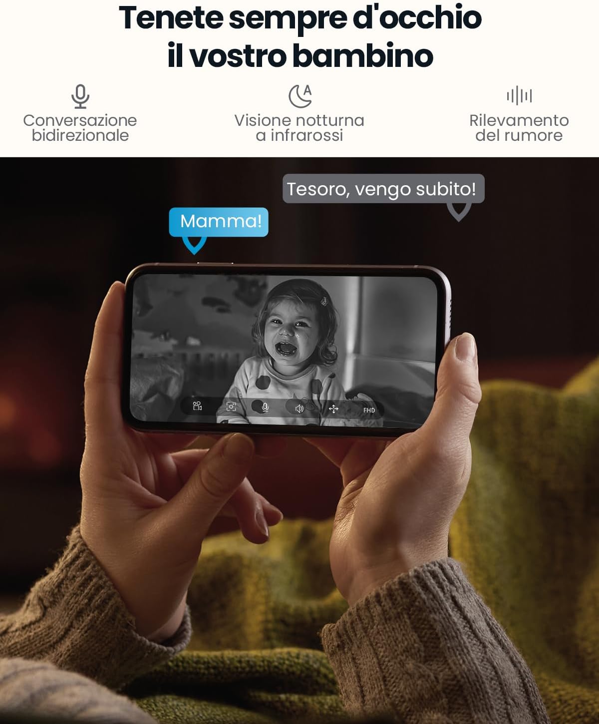 Thumbnail 6 de ieGeek SC1 Telecamera 3MP 2K per interno