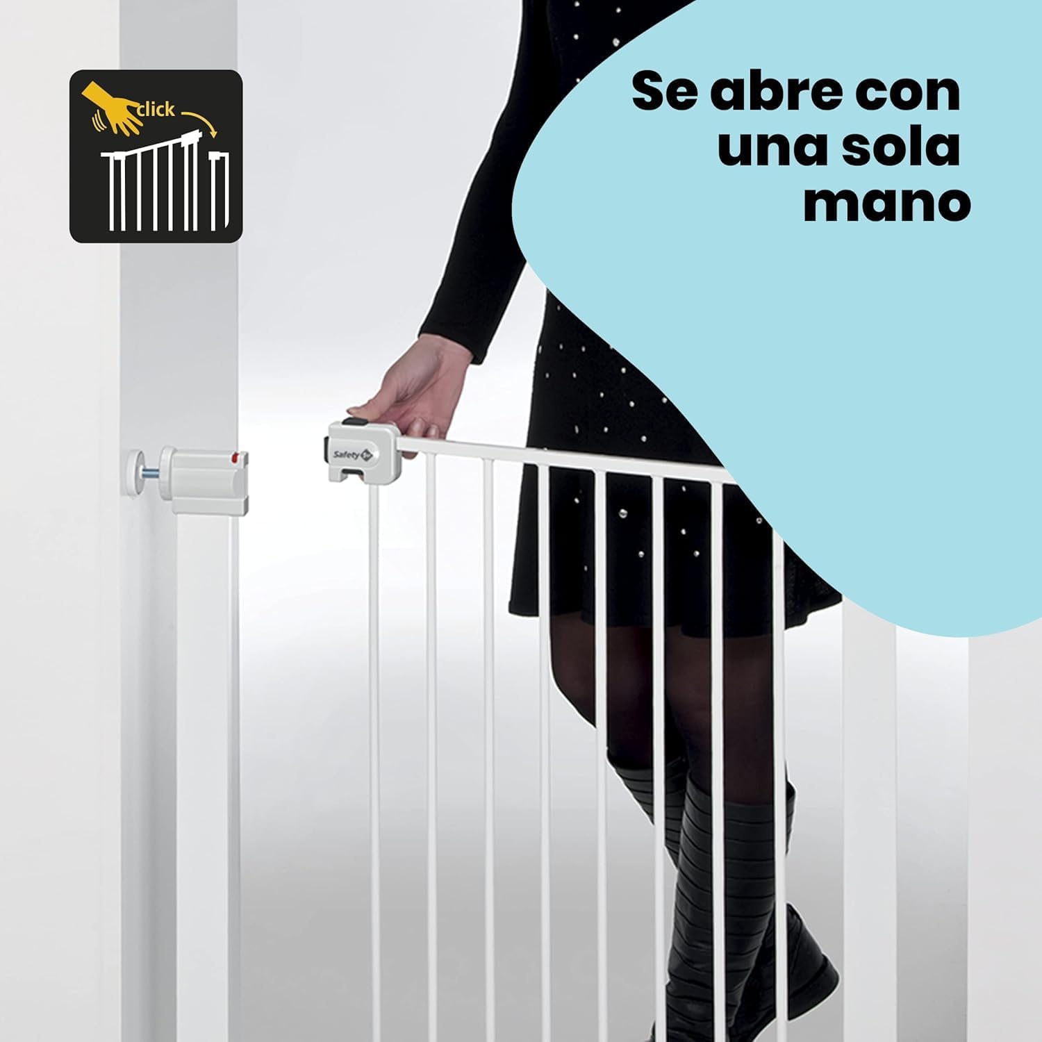 Thumbnail 3 de Safety 1st Secure Tech metal cancelletto di sicurezza allungabile in metallo bianco