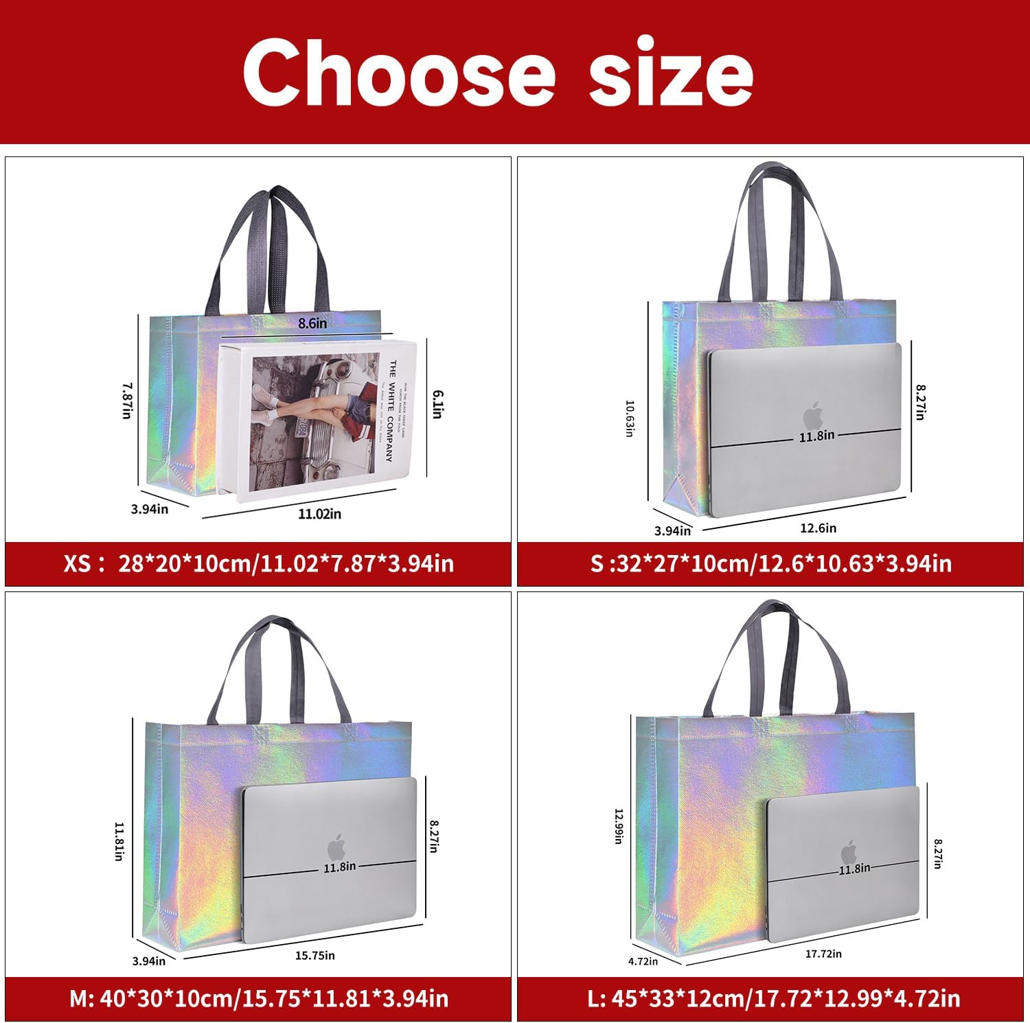 Thumbnail 3 de Haokuaile Iridescent Gift Bags, XS