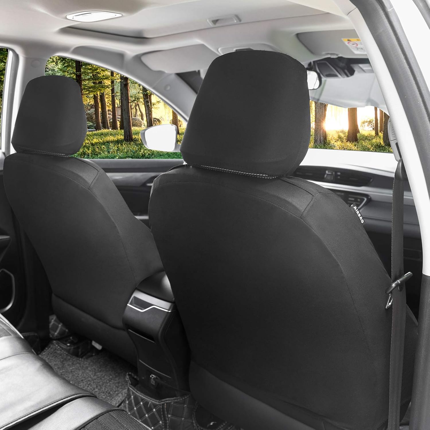 Thumbnail 4 de eSituro Lot de 2 housses de protection pour sièges auto avant universelles (noir)