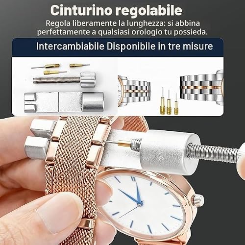 Thumbnail 6 de Kit Orologiaio Professionale Yeecka: set completo per riparazioni, sostituzione batteria e regolazione cinturini