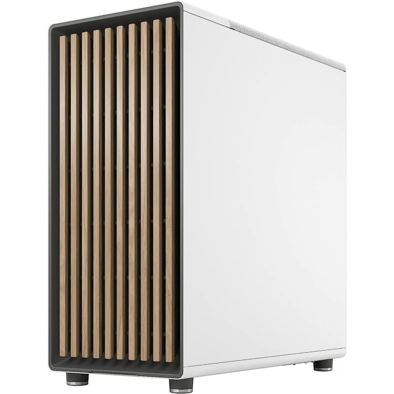 Thumbnail 1 de Fractal Design North ATX Mid Tower USB 3.2 Chalk White — diseño natural y flujo de aire para tu PC de juegos