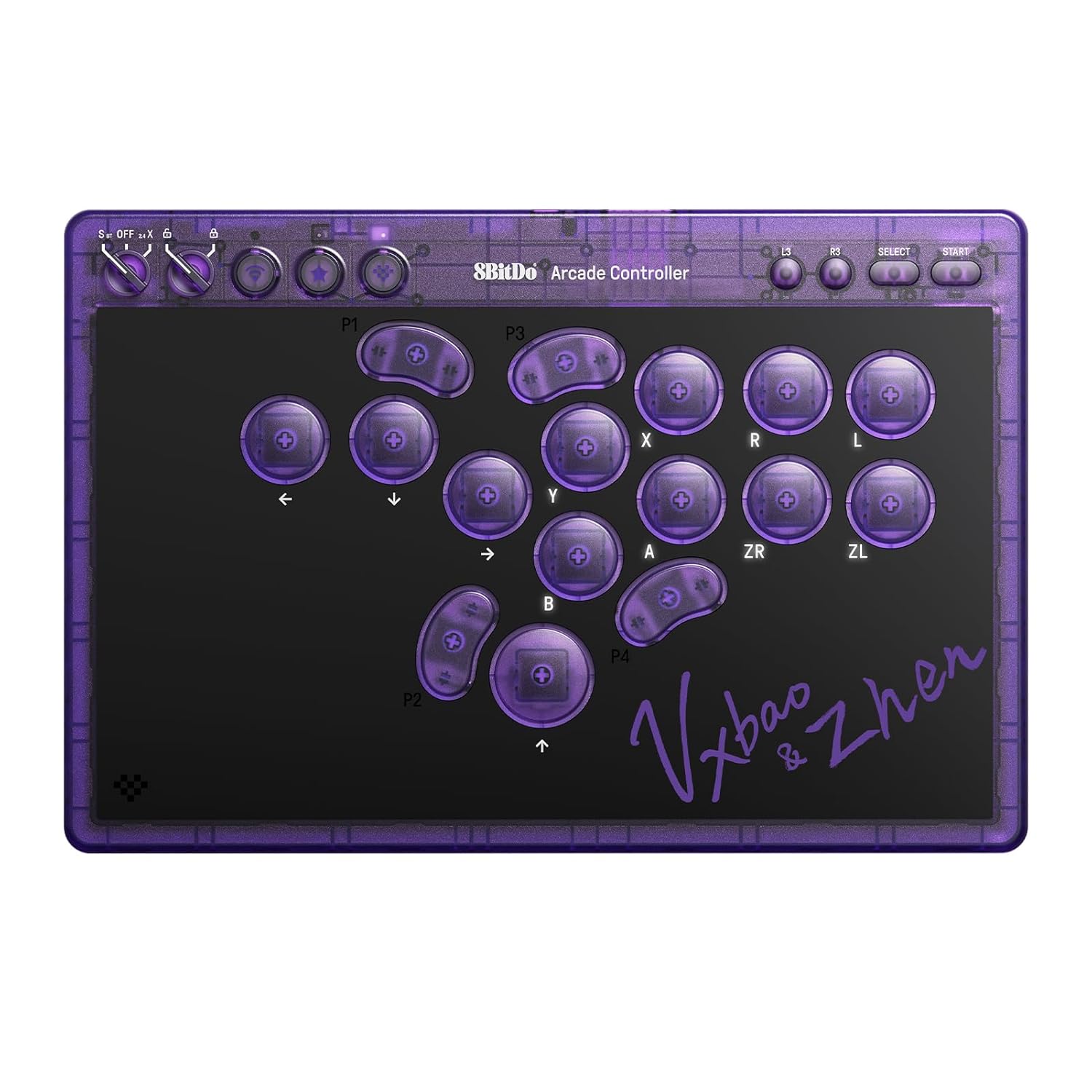 8BitDo All-Button Arcade Controller Switch & Windows