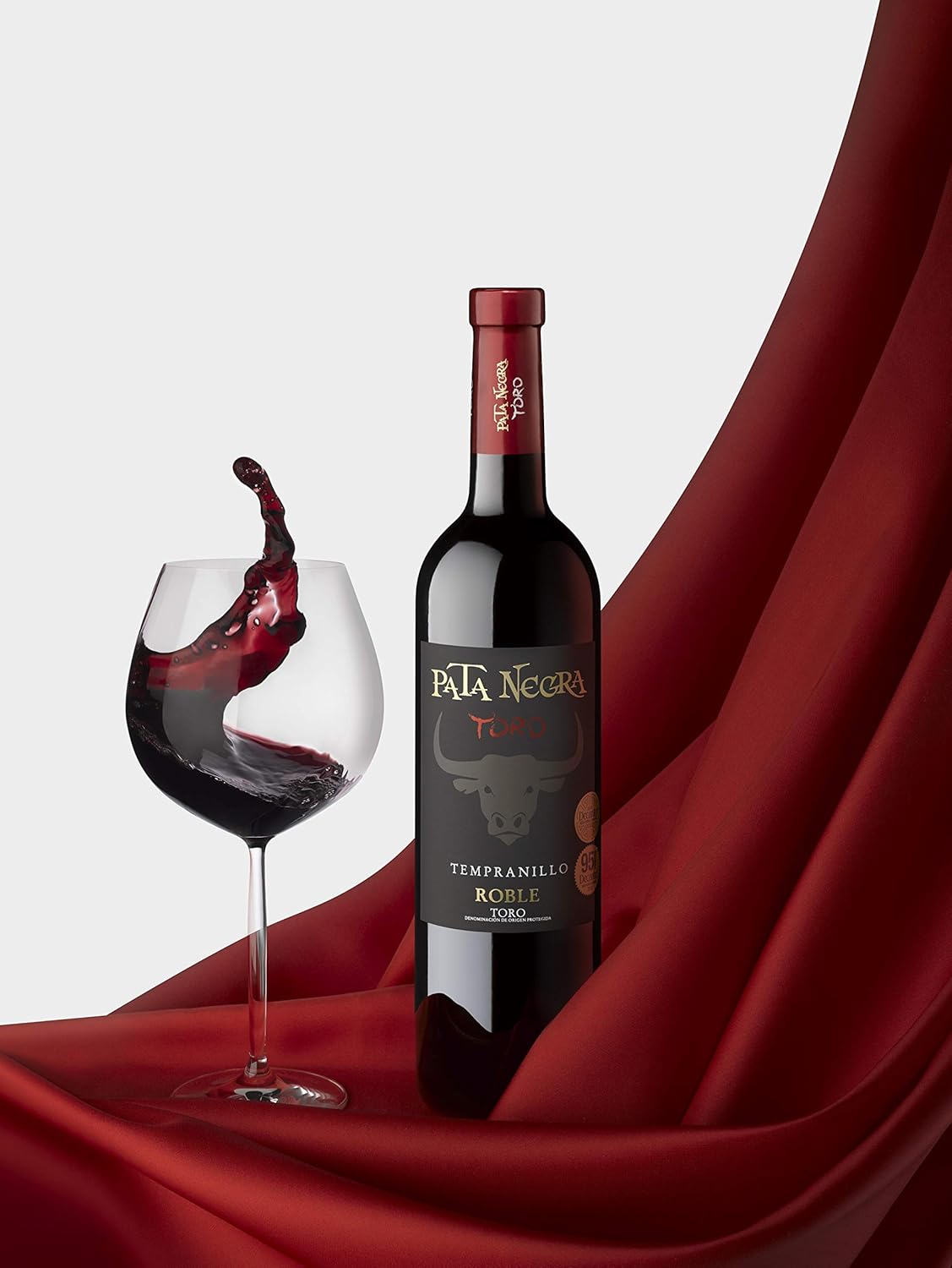 Detalle 2 de Pata Negra Roble Vino Tinto D.O. Toro 6 botellas 🍷
