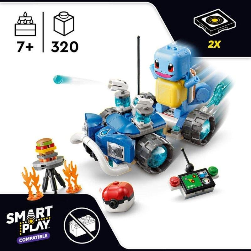 Thumbnail 3 de LEGO Pokémon Smart Play Carapuce y Buggy del Entrenador 72156 – 320 piezas