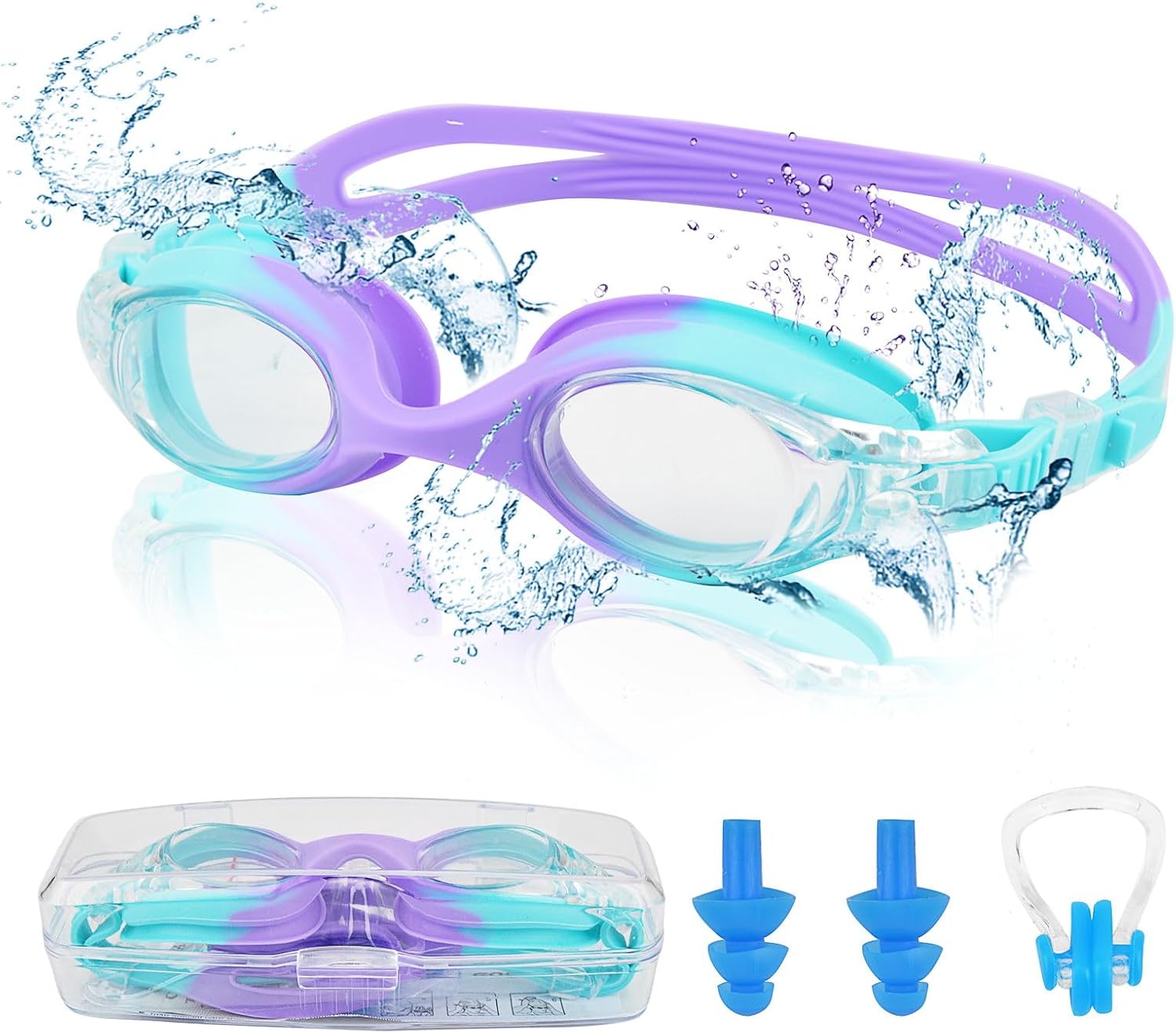 Detalle de Mezere Kids Swimming Goggles 6-14 Anti Fog