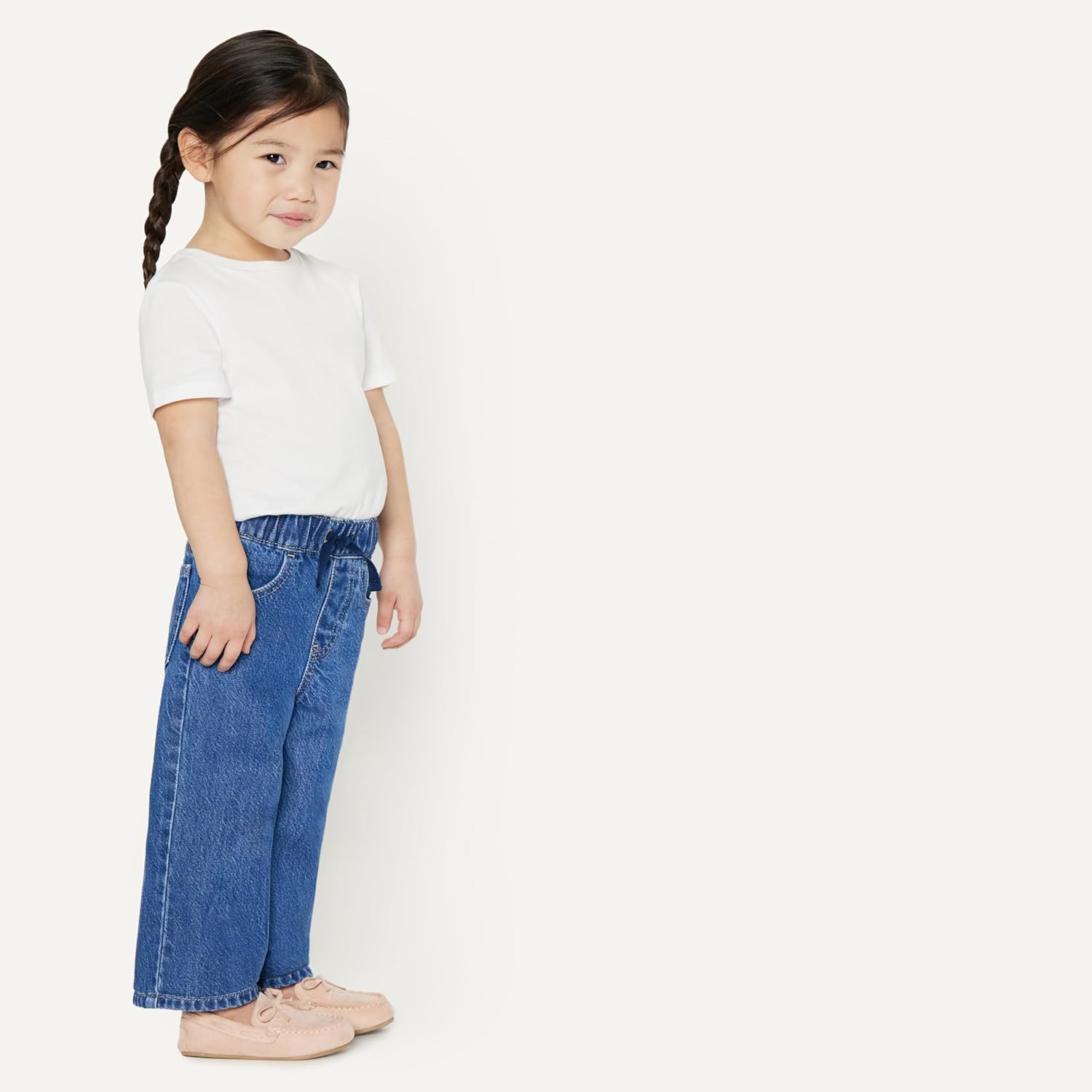 Thumbnail 1 de Amazon Essentials Loose-Fit Soft Stretch Denim Wide-Leg Jeans for Toddler Kids