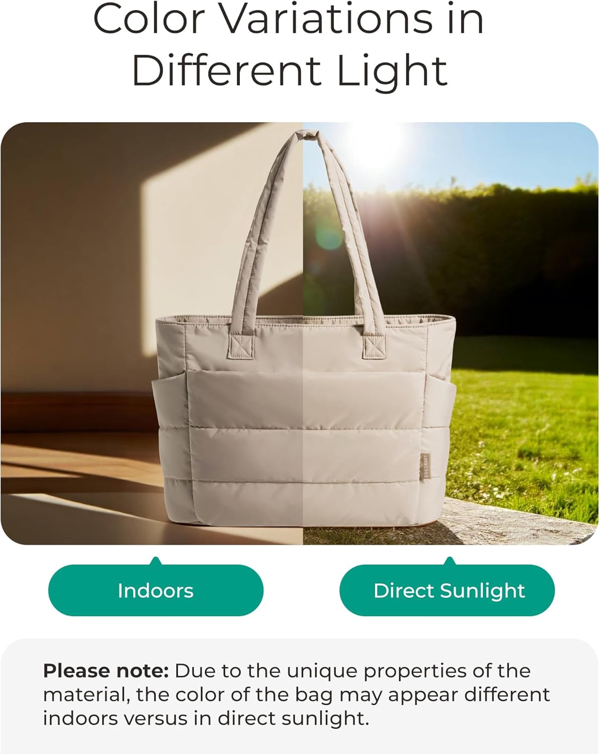 Thumbnail 3 de BAGSMART Lightweight Women’s Handbag with Compartments