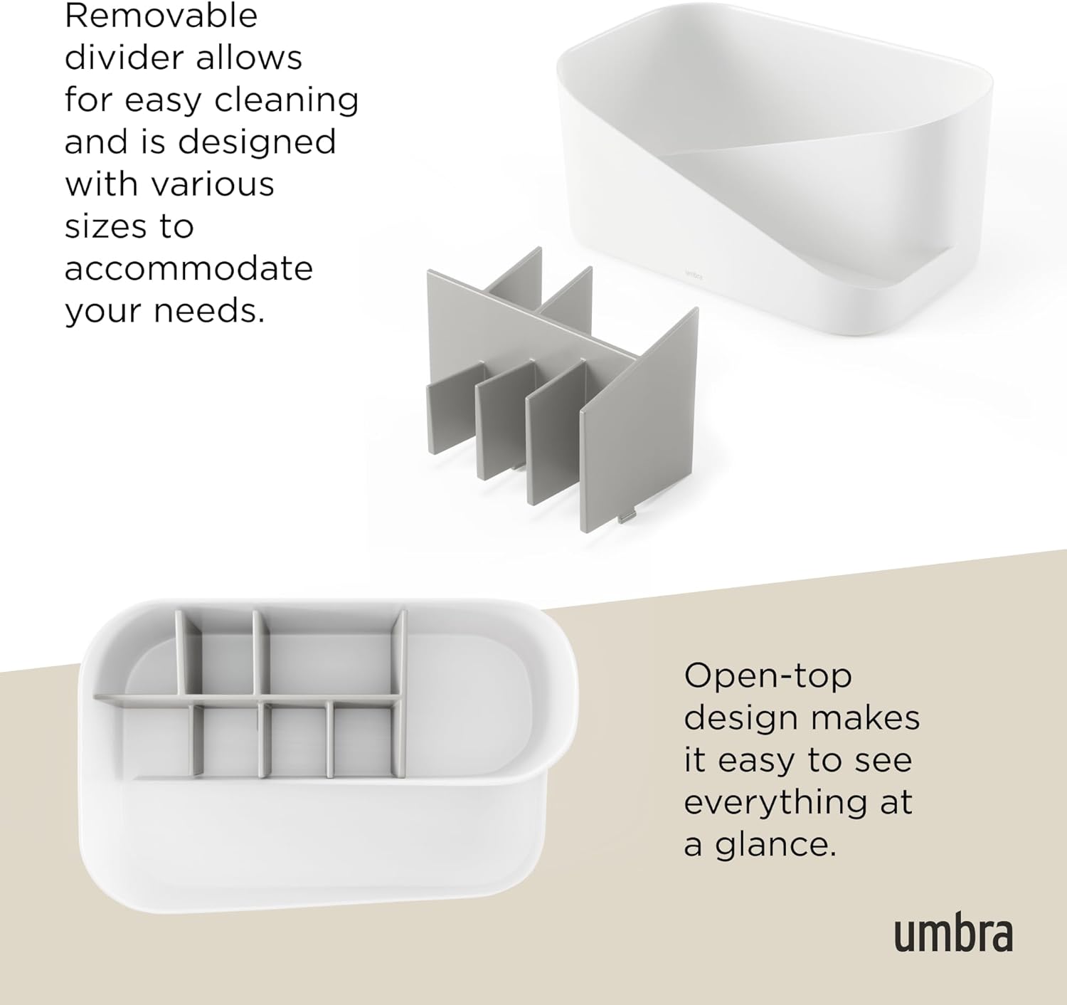 Thumbnail 4 de Umbra GLAM ORGANIZER WHT/GRY Kosmetik-Organizer