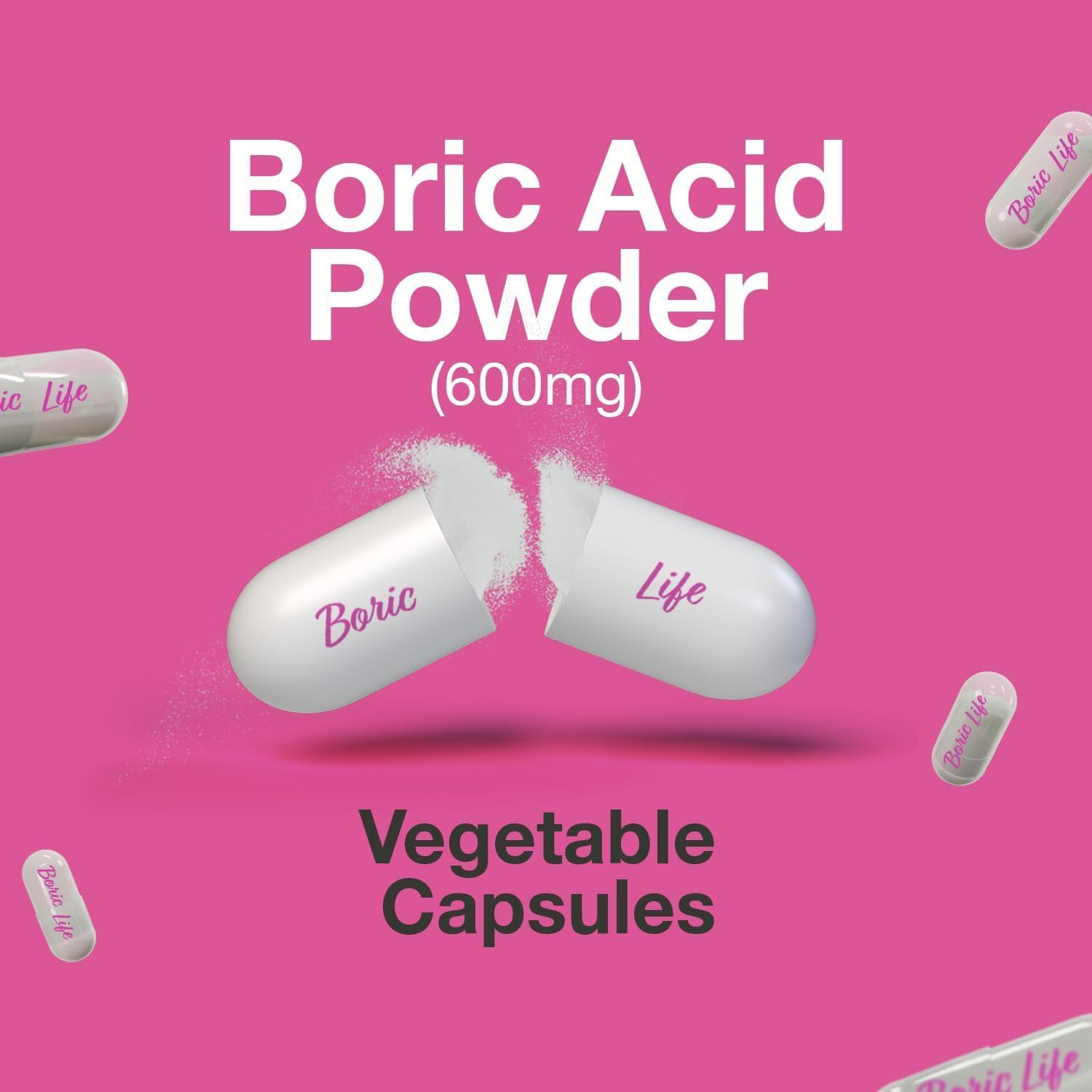 Detalle 1 de NutraBlast Boric acid suppositories 600 mg