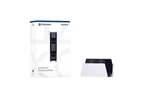 Detalle de PlayStation Estación de recarga DualSense para PS5, carga simultánea de dos mandos