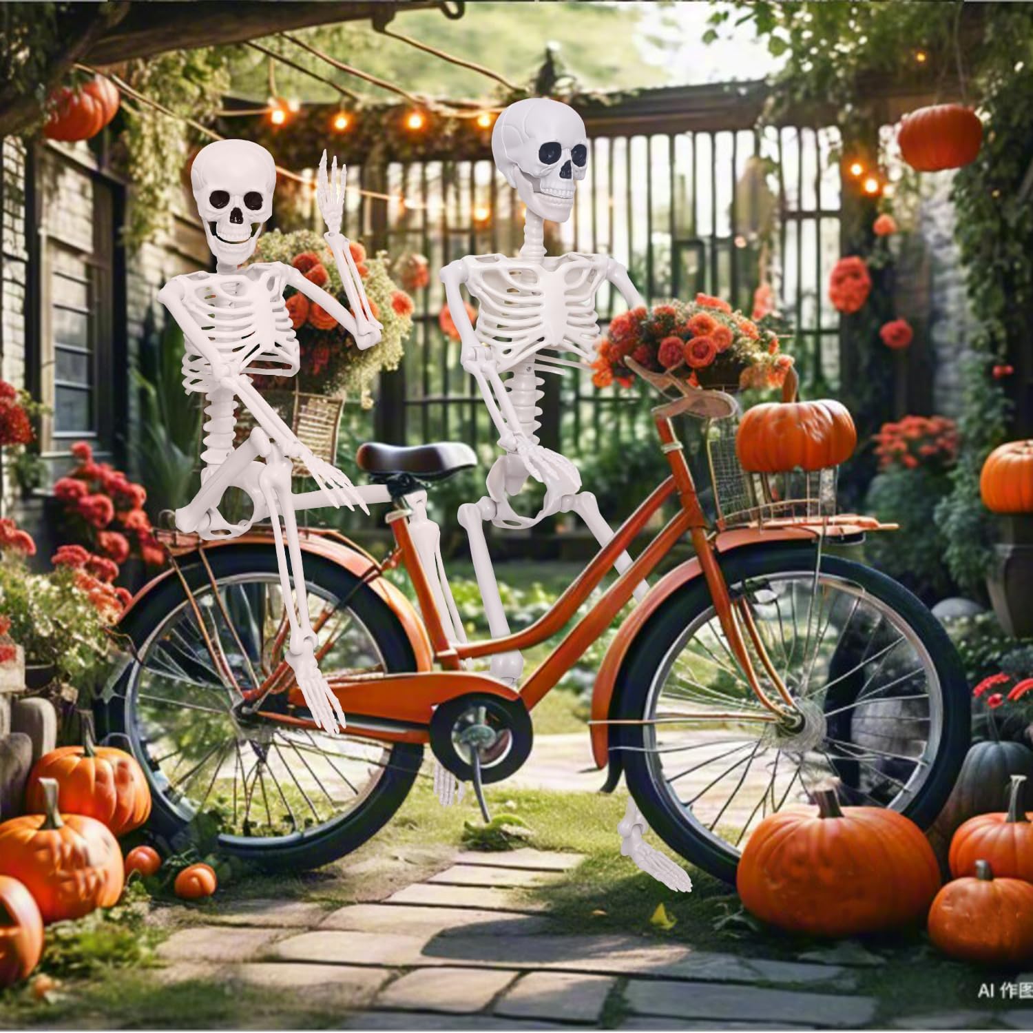 Thumbnail 6 de Posable Skeleton Decorations, 90 cm