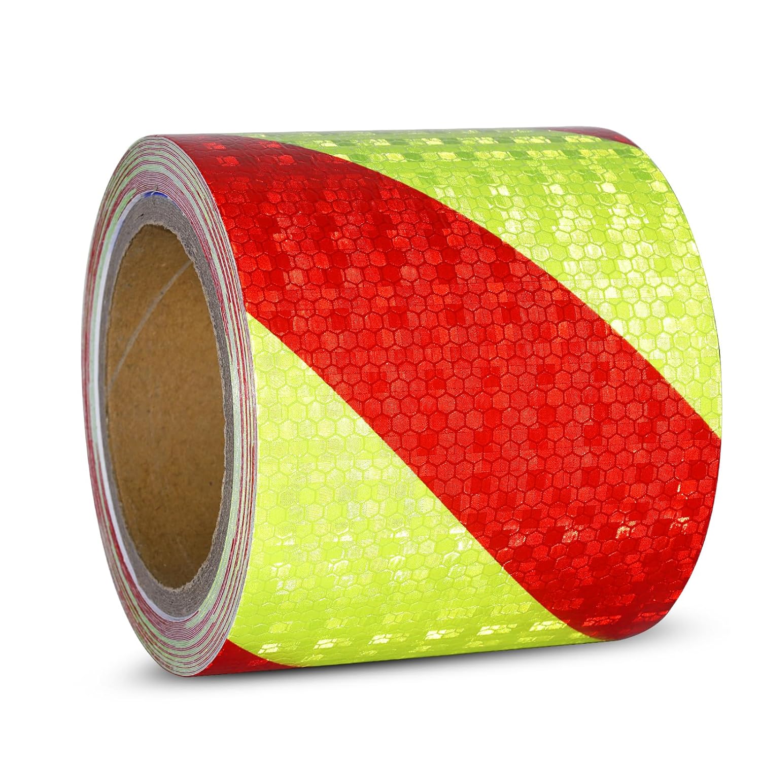 Ruban réfléchissant XFXIA rouge et jaune – 10 cm x 10 m, étanche et auto-adhésif