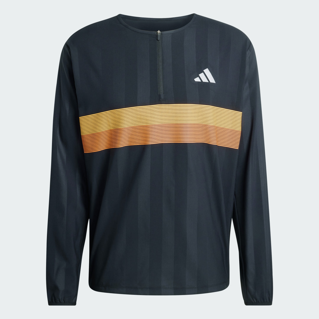Detalle 2 de Sudadera de running Adidas adi365 Seasonal de cuello redondo (negra)