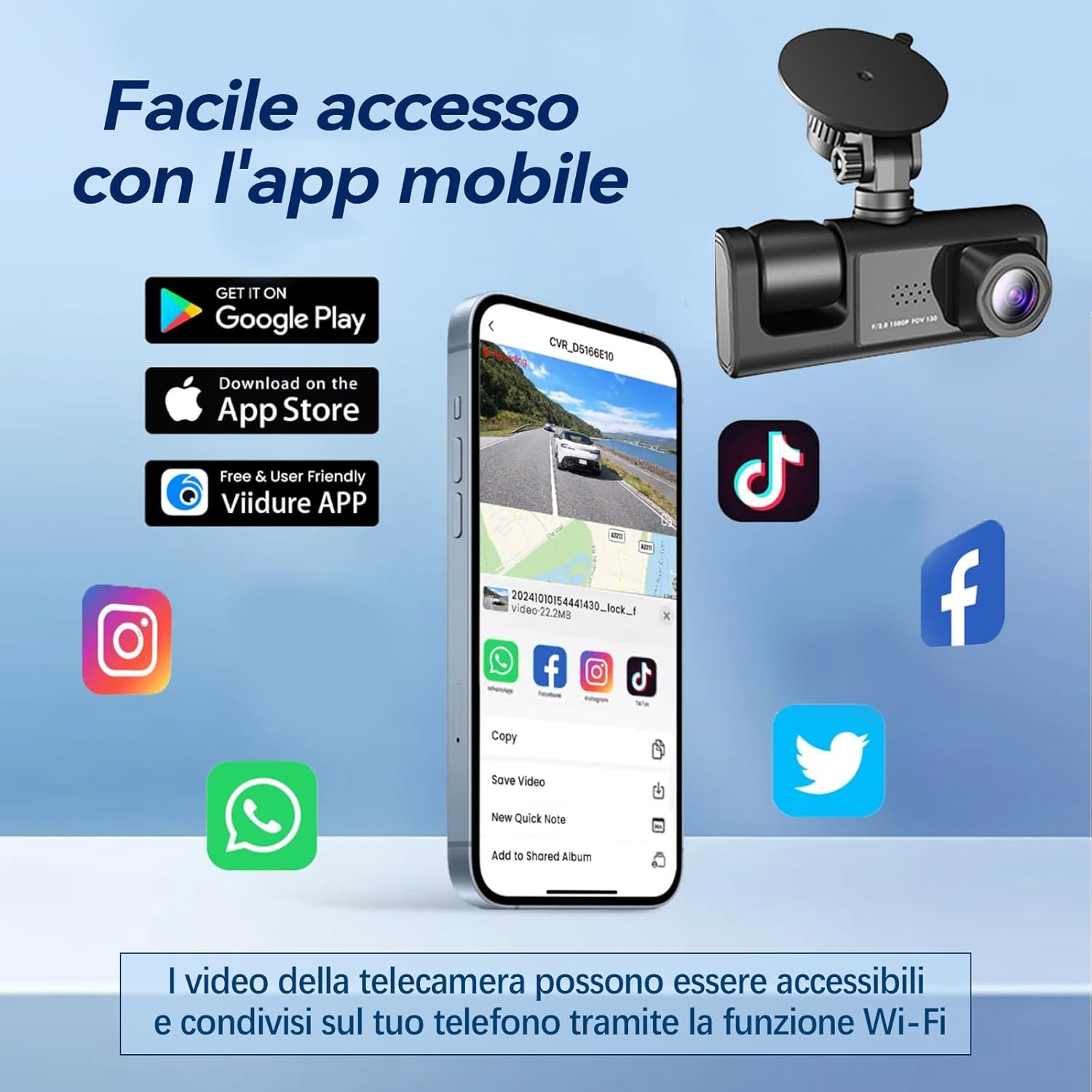 Thumbnail 6 de 3 Channel 1080P Dash Cam with 32GB Card