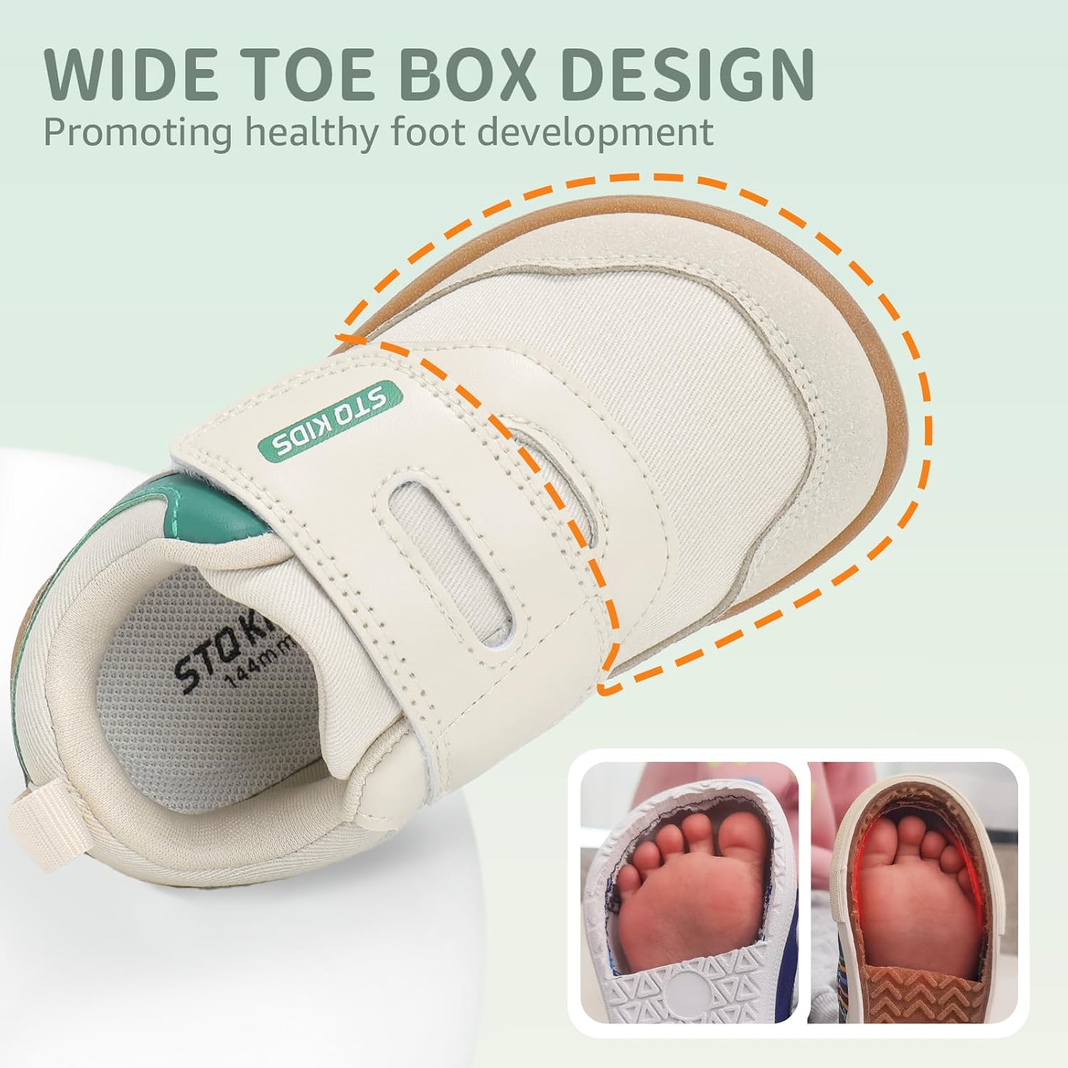Detalle de STQ Kids Toddler Sneakers with PU Upper