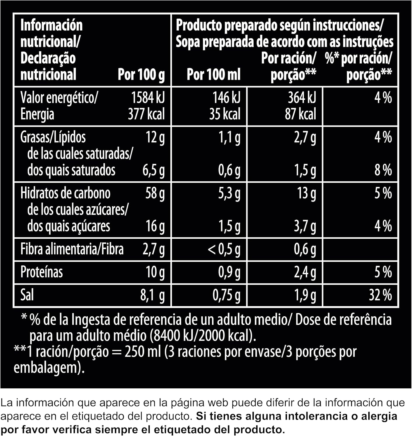 Thumbnail 4 de Knorr Sopa Thai Deshidratada 69g 🍜
