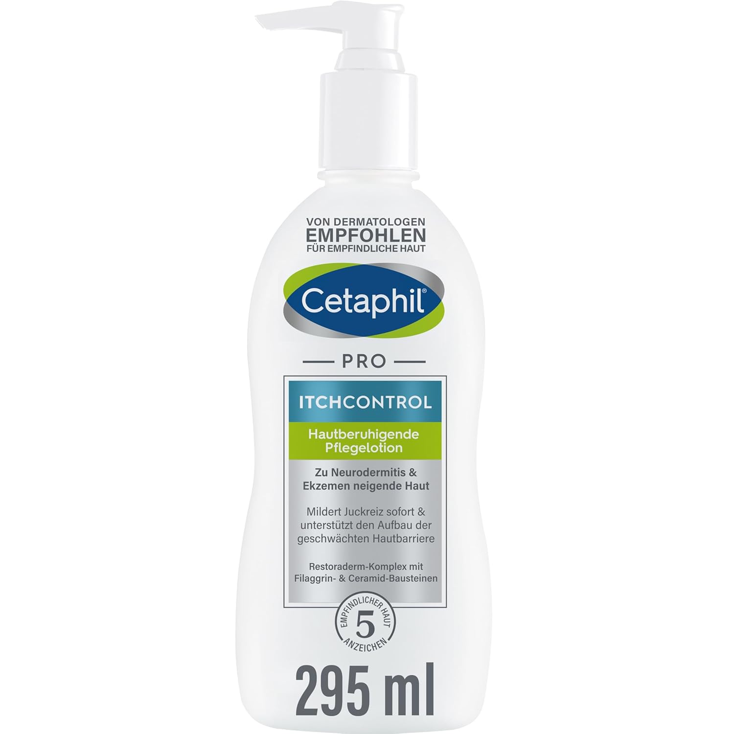 Detalle de Cetaphil Pro Itch Control Pflegelotion – 295 ml Dermokosmetik für empfindliche Haut