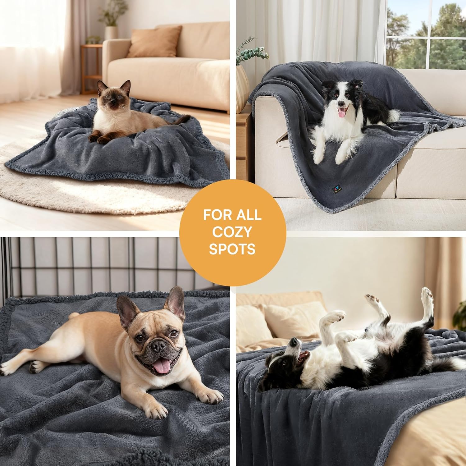 Detalle 2 de Luciphia Waterproof Pet Blanket 85 x 57