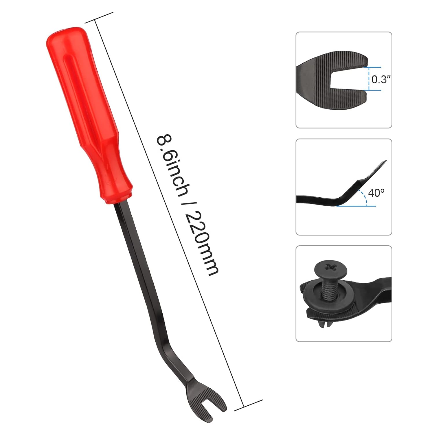 Thumbnail 3 de QIIYCCE 120PCS Car Clips & Plastic Rivets Kit (6 Sizes) for Bumpers, Fenders & Door Trims