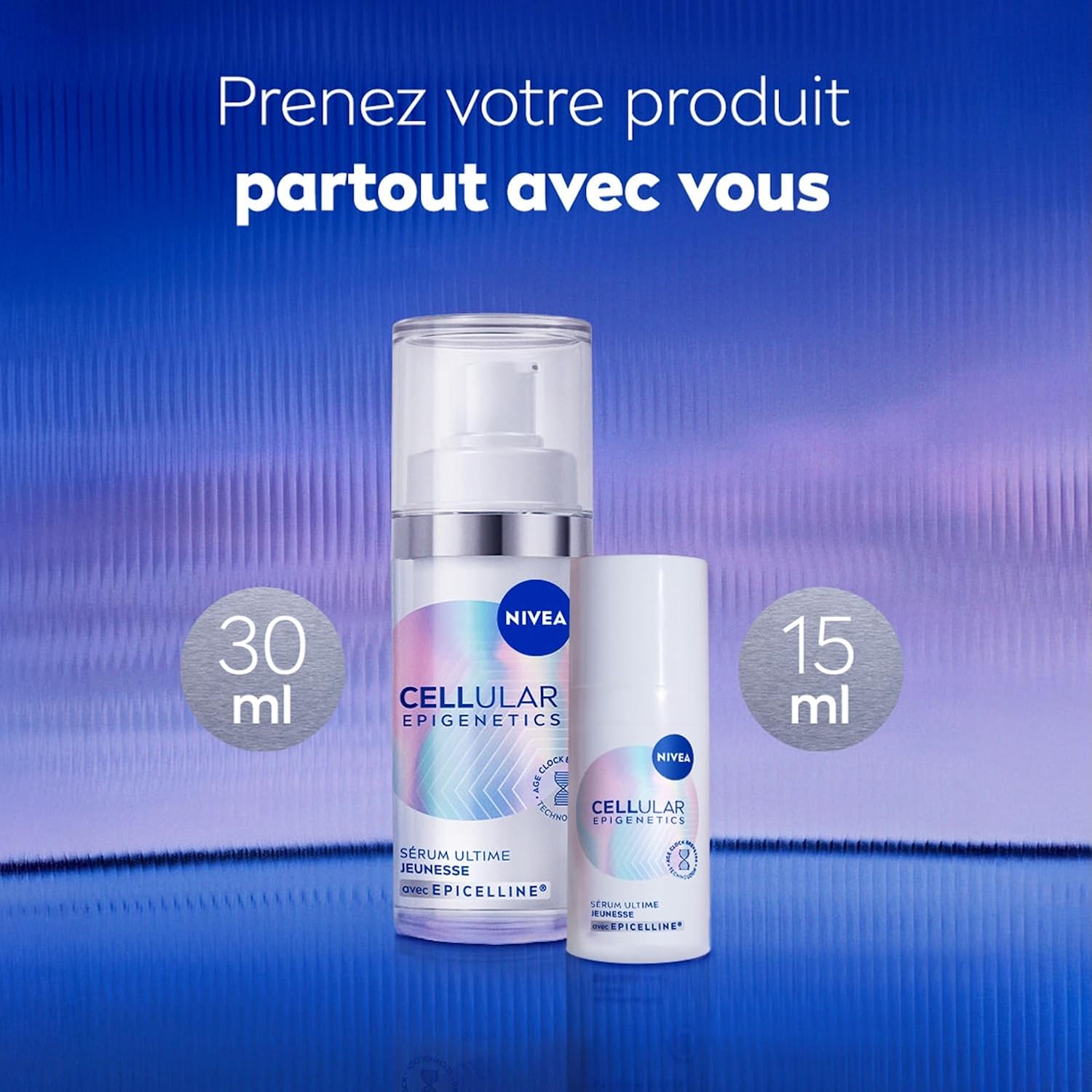 Thumbnail 5 de NIVEA Sérum Épigénétique Visage Anti-Âge Intense avec technologie Age Clock, Acide Hyaluronique et Epicelline – 30 ml