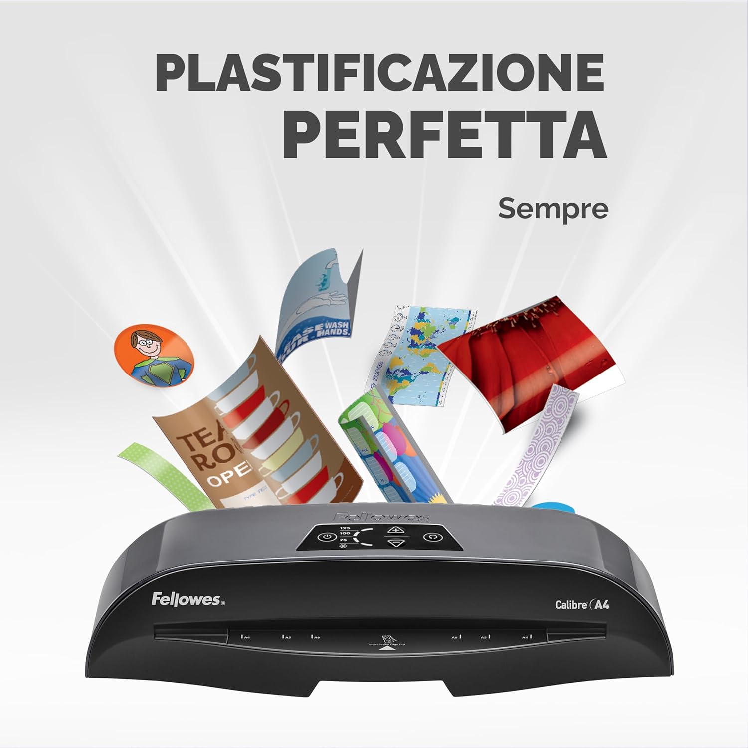 Thumbnail 6 de Fellowes Plastificatrice A3 per piccoli uffici, pronta in 1 minuto (HotSwap, spegnimento e modalità riposo) con kit da 10 fogli A4, nero